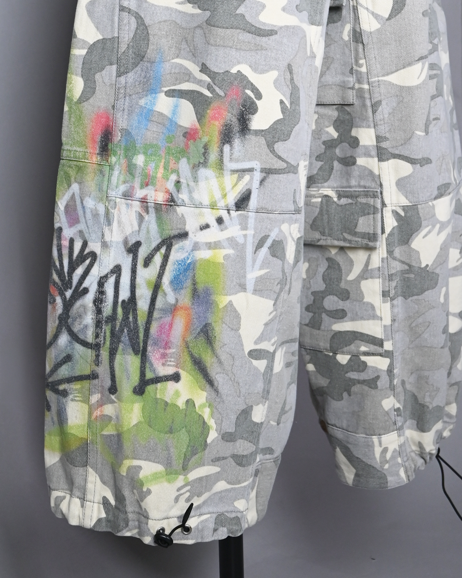 SANKUANZ・thank you -  SKZ CAMO PANTS / BLUE/GREEN