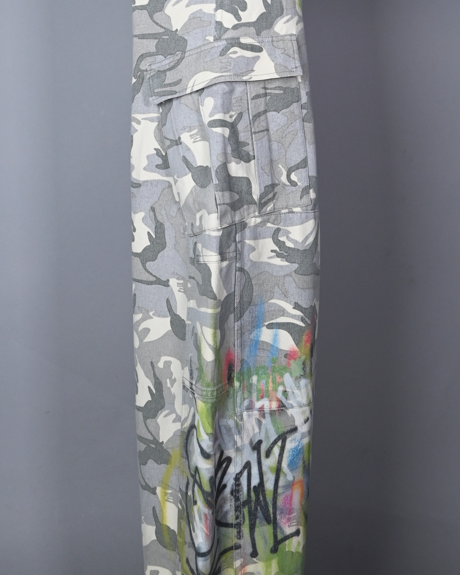 SANKUANZ・thank you -  SKZ CAMO PANTS / BLUE/GREEN
