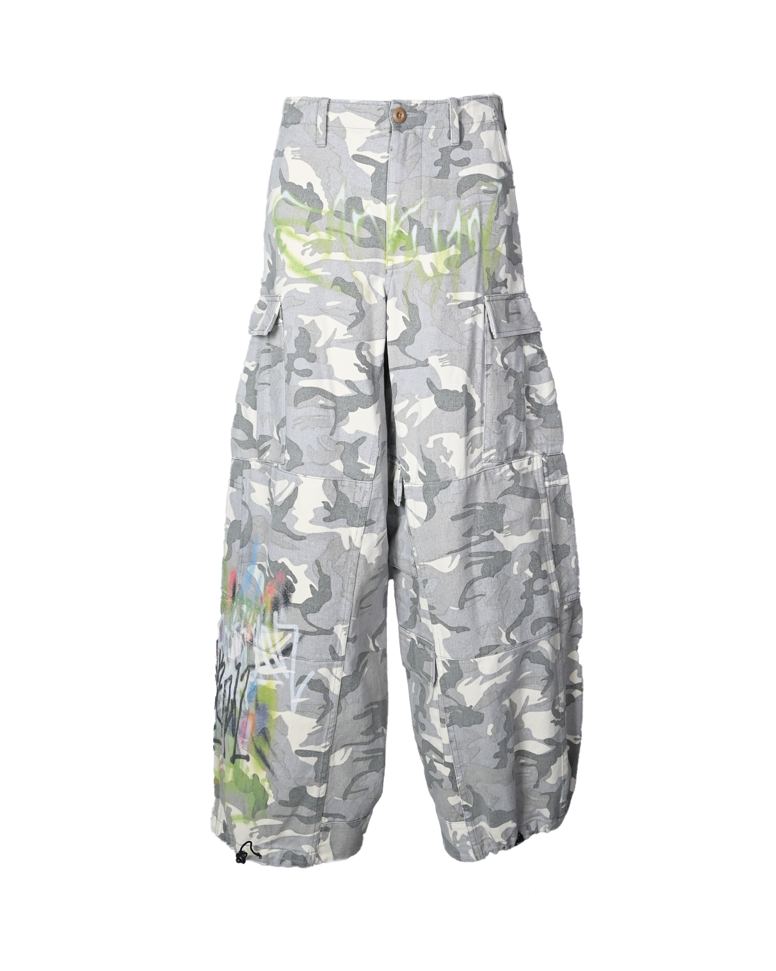 SANKUANZ・thank you -  SKZ CAMO PANTS / BLUE/GREEN