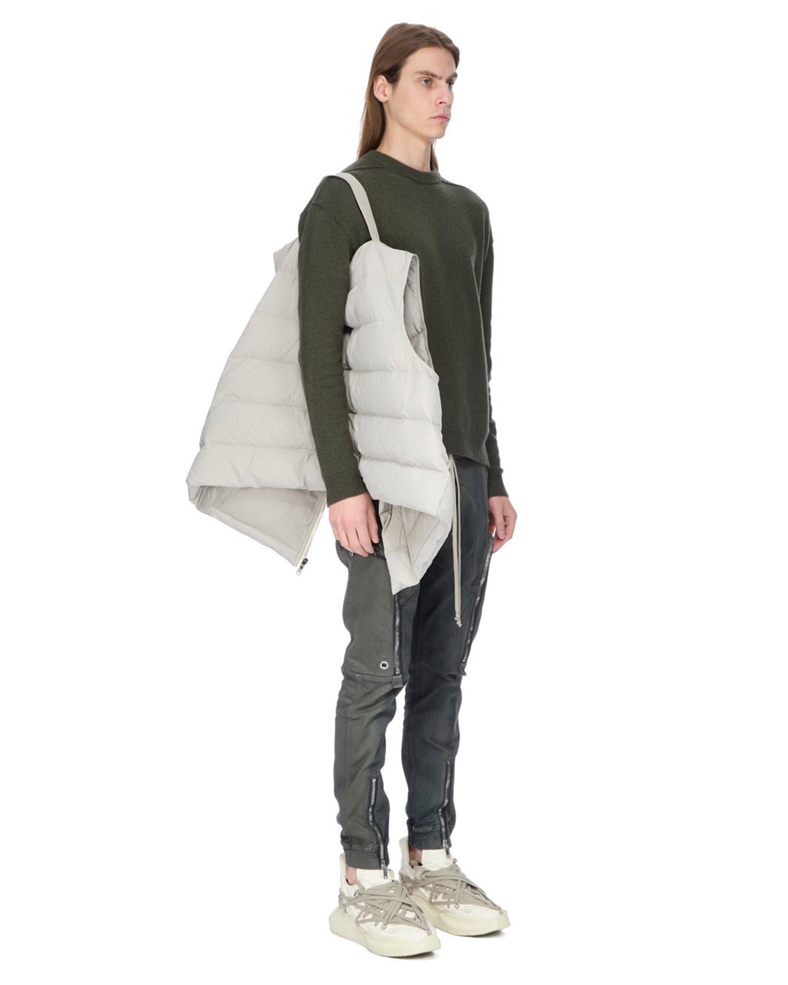 RICK OWENS・リック オウエンス - ダウンジャケット SL FLIGHT VEST / PEARL