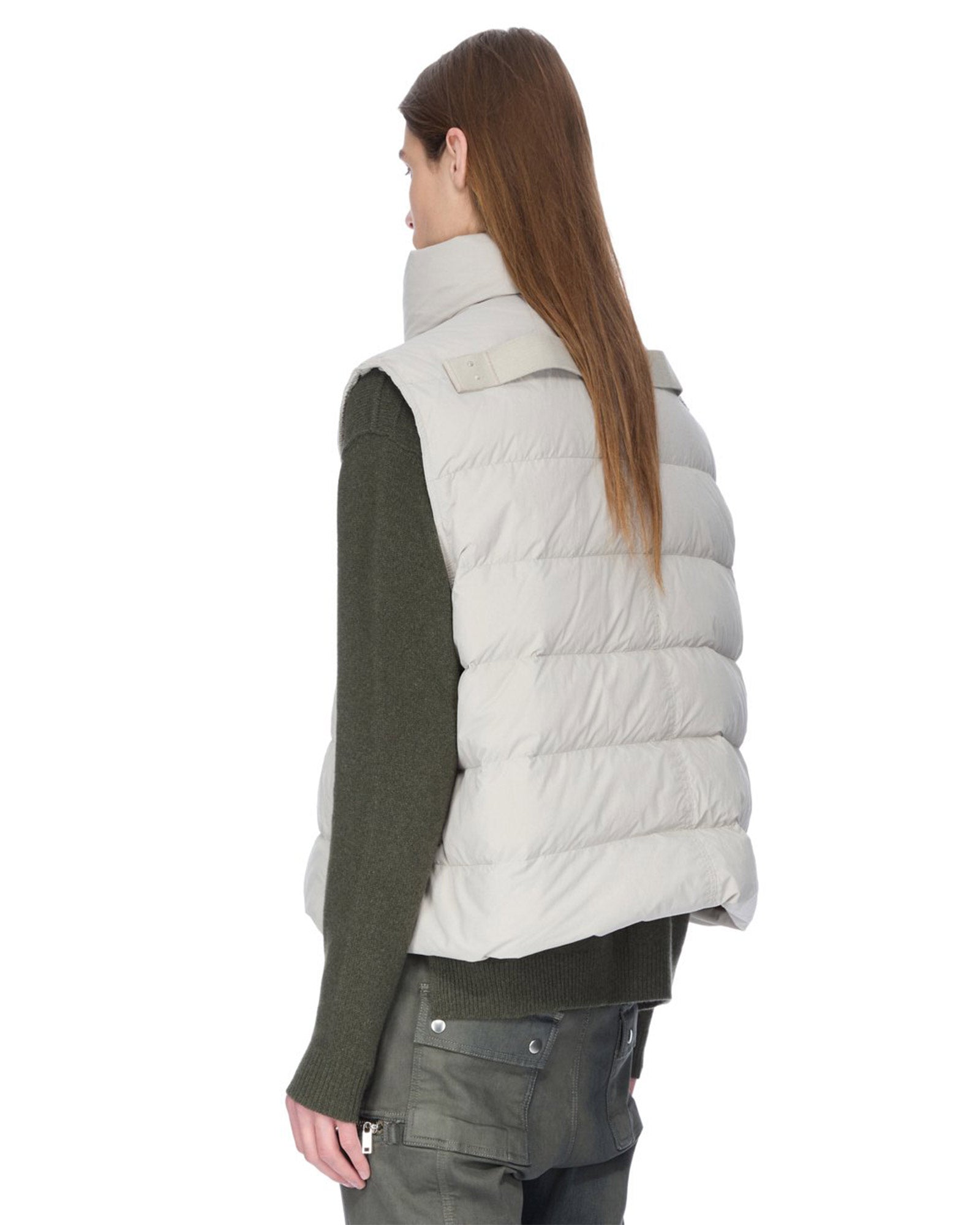 RICK OWENS・リック オウエンス - ダウンジャケット SL FLIGHT VEST / PEARL