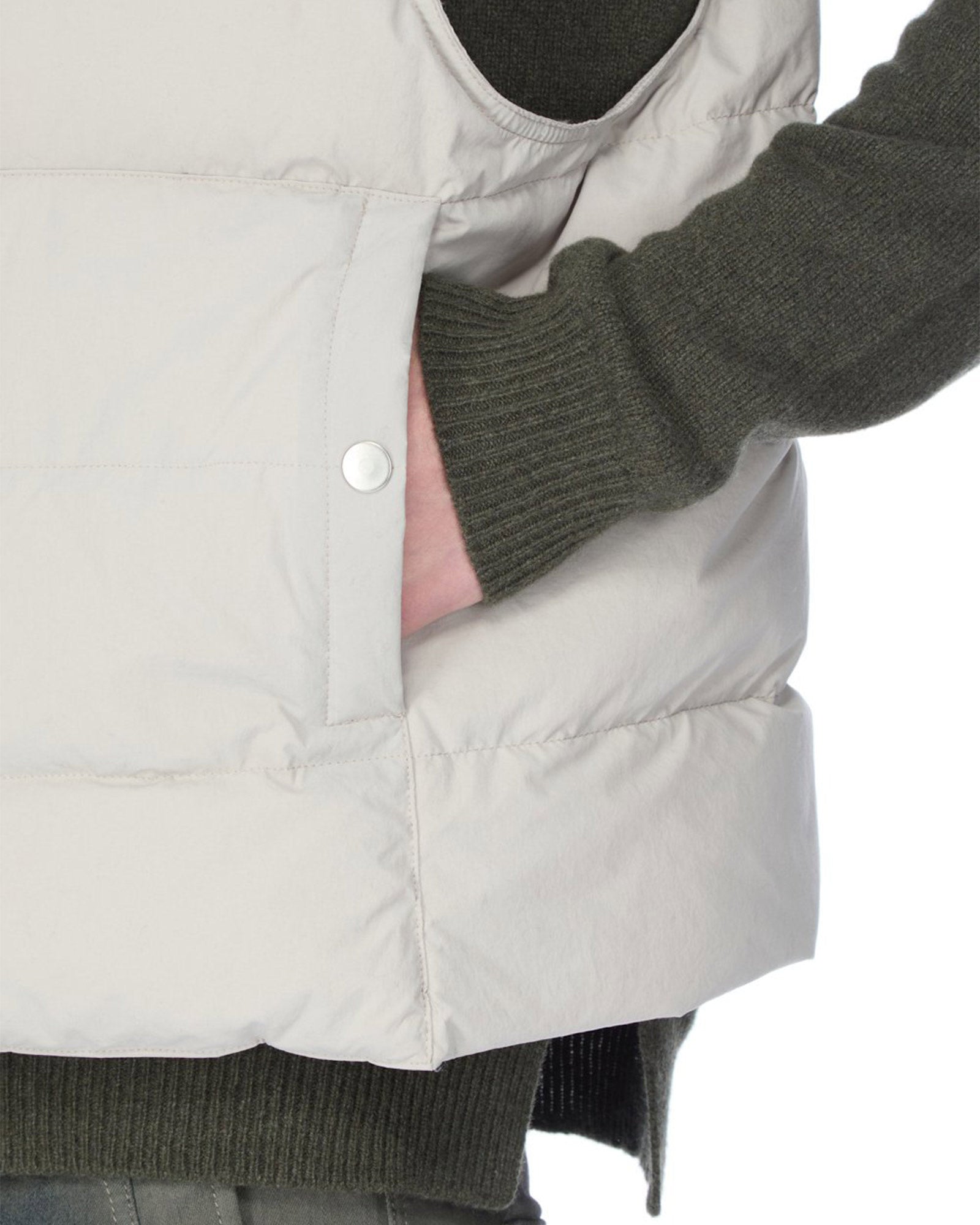 RICK OWENS・リック オウエンス - ダウンジャケット SL FLIGHT VEST / PEARL