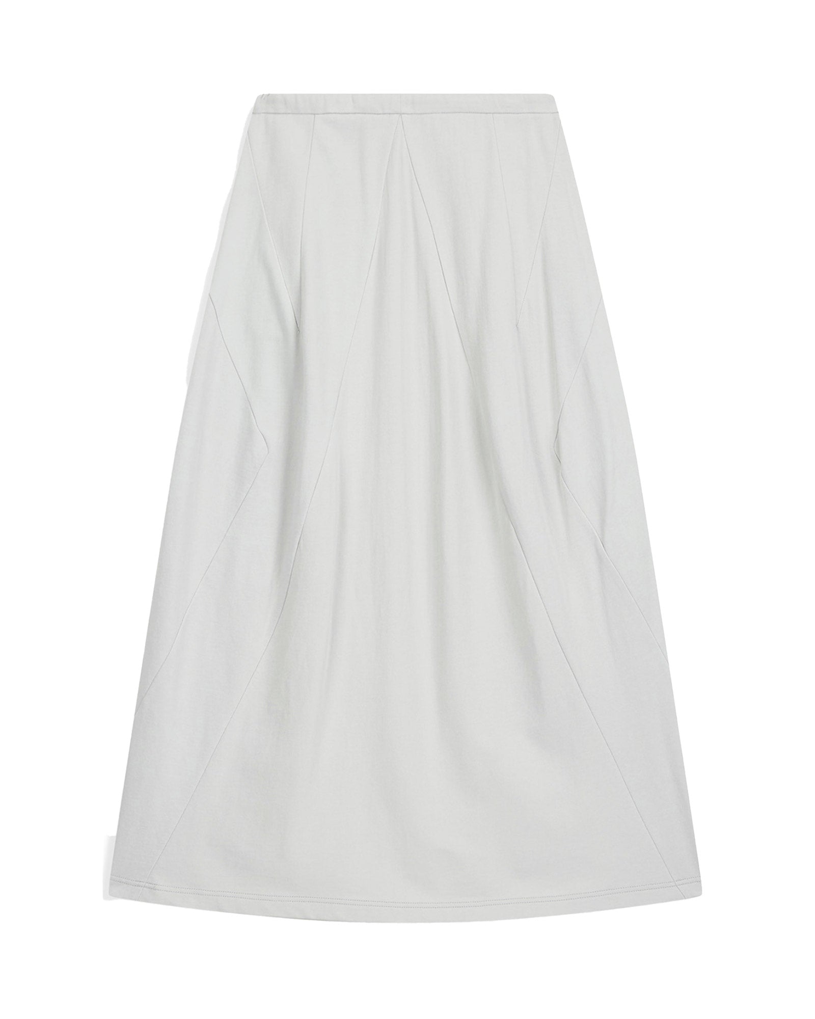 OPEN YY・オープン ワイワイ - スカート・ワンピース SLANT JERSEY SKIRT / LIGHT GRAY