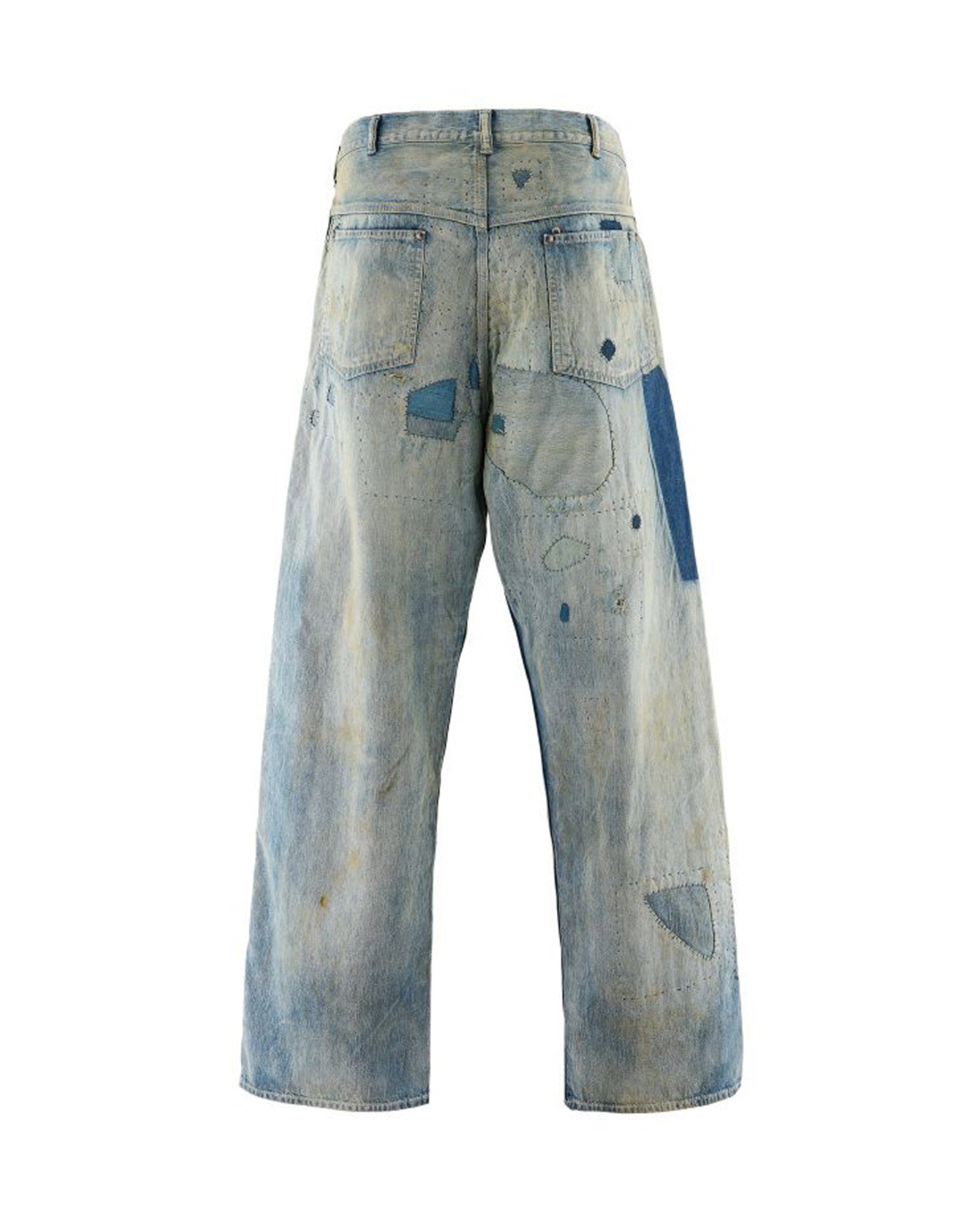 ©SAINT M××××××・セントマイケル - デニムパンツ PAINTER PANTS/DAMAGE / BLUE