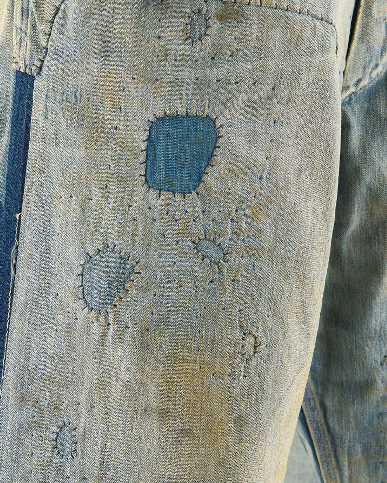 ©SAINT M××××××・セントマイケル - デニムパンツ PAINTER PANTS/DAMAGE / BLUE