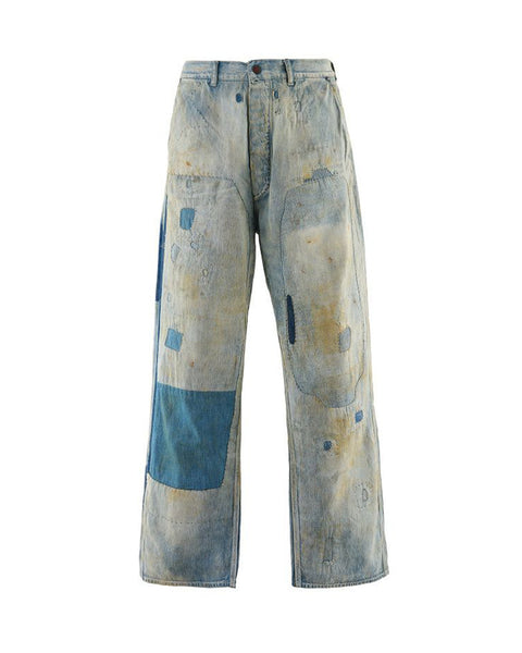 SAINT M×××××× (セントマイケル) AW25 PAINTER PANTS/DAMAGE / BLUE