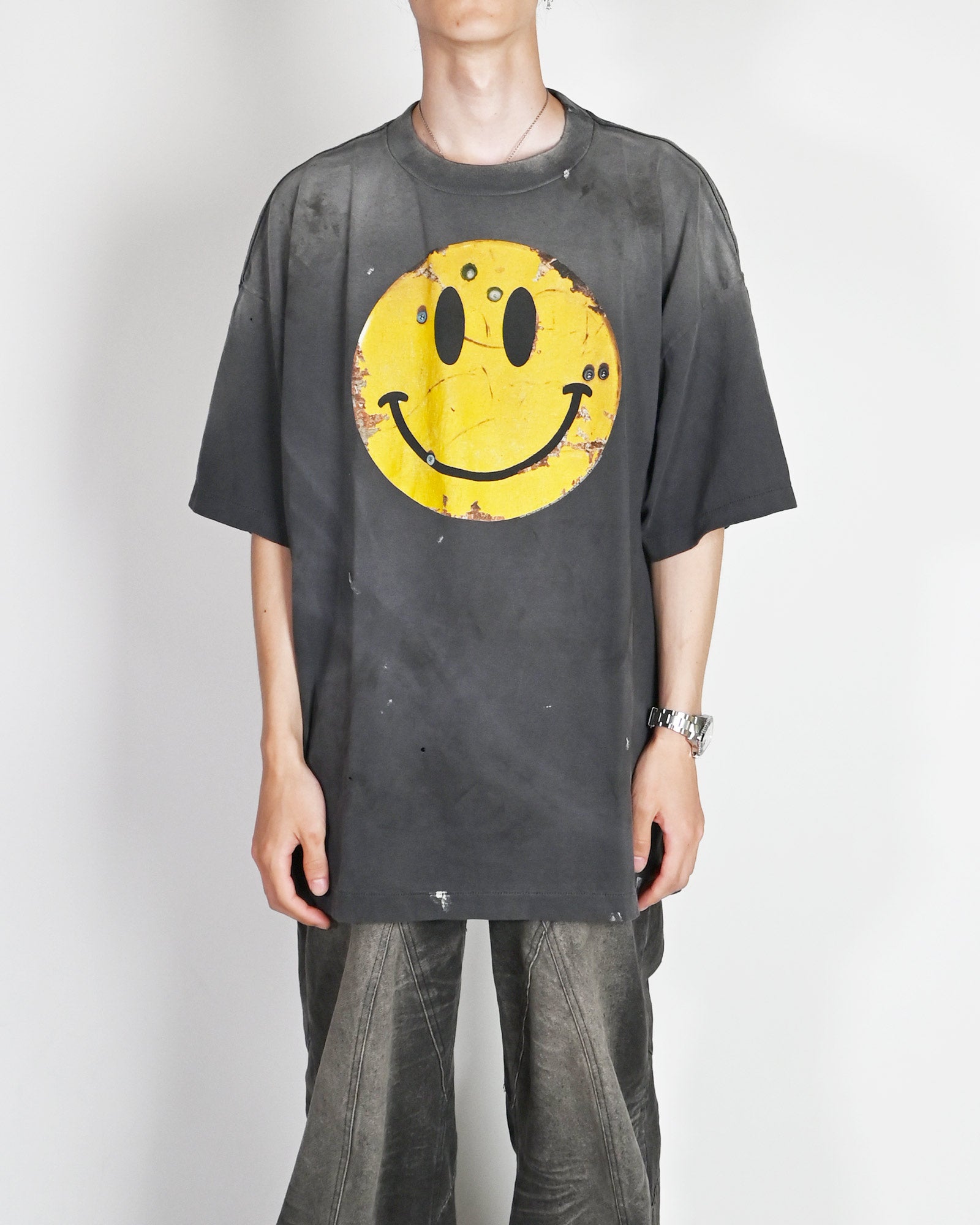 ©SAINT M××××××・saint michael -  KLF_SS TEE/SMILE / BLACK