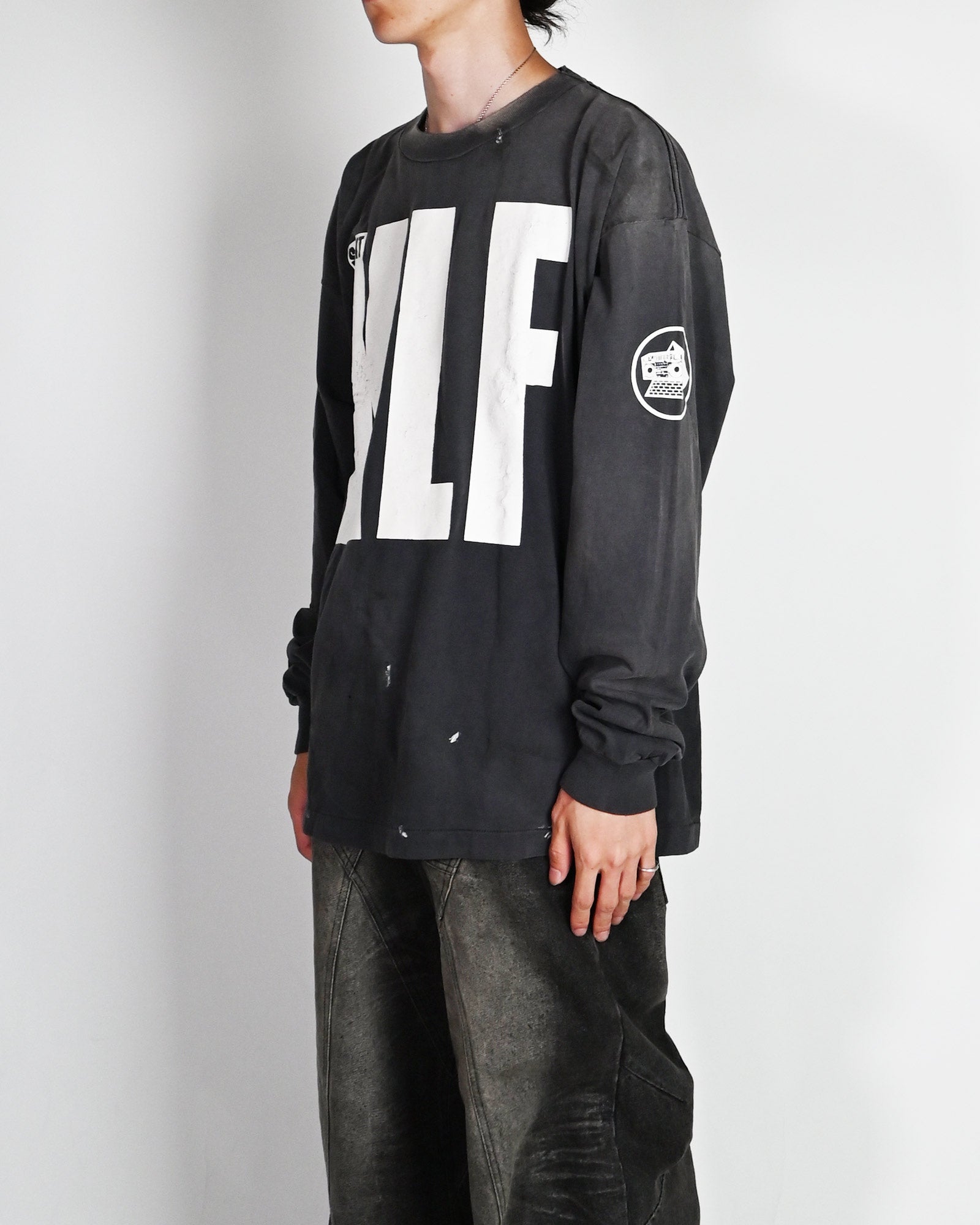 ©SAINT M××××××・saint michael -  KLF_LS TEE/WHITE KLF / BLACK