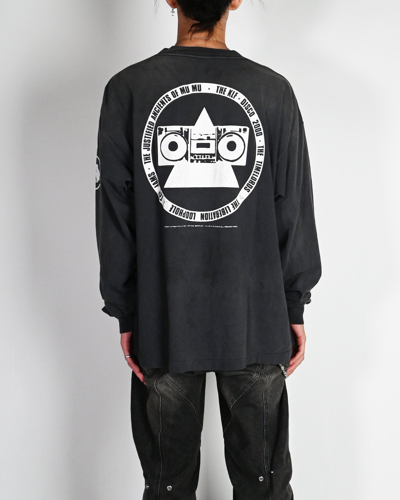 ©SAINT M××××××・saint michael -  KLF_LS TEE/WHITE KLF / BLACK