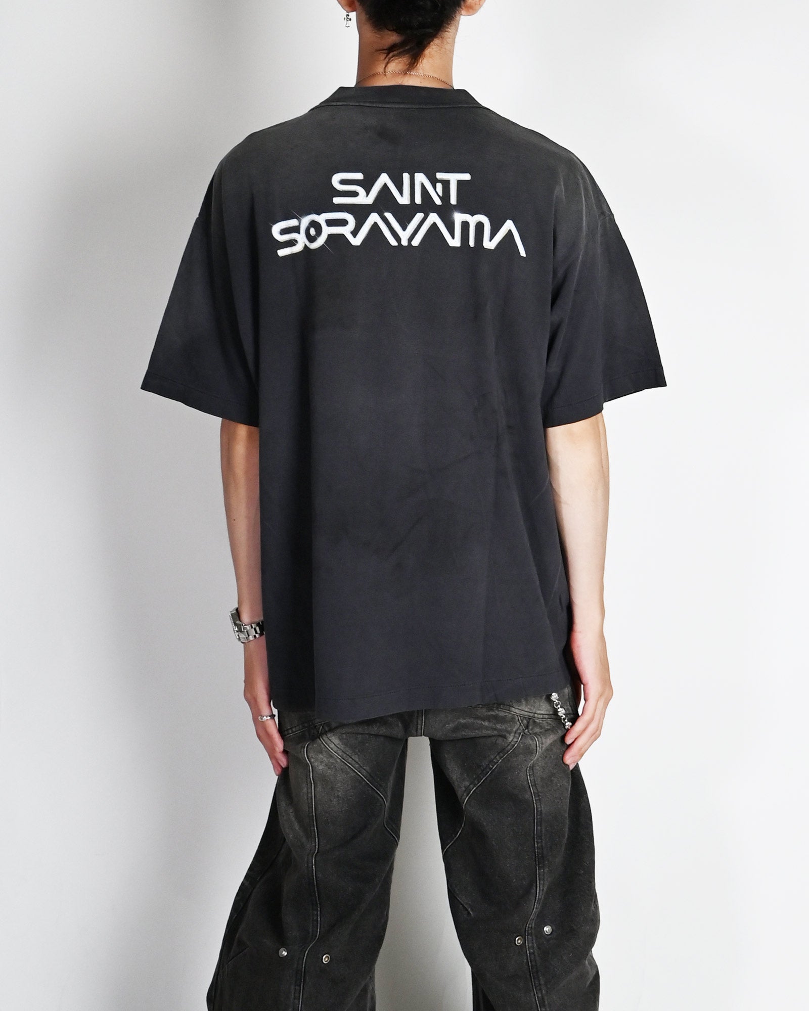 ©SAINT M××××××・セントマイケル - Tシャツ・カットソー SRYM_SS TEE/T-REX / BLACK