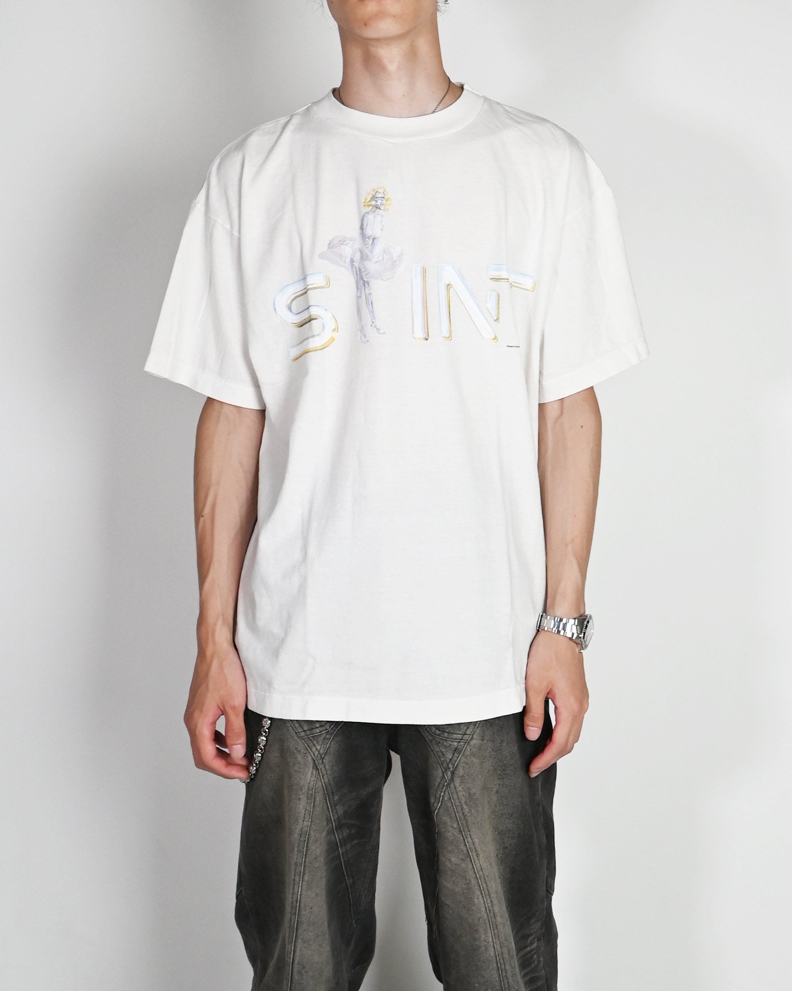 ©SAINT M××××××・セントマイケル - Tシャツ・カットソー SRYM_SS TEE/LADIES / WHITE