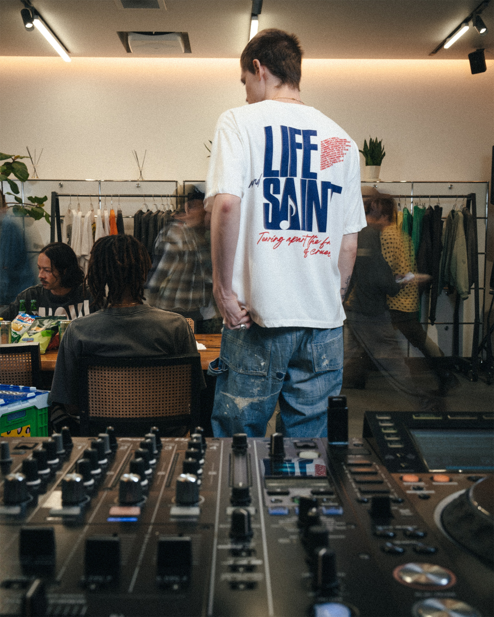 ©SAINT M××××××・セントマイケル - Tシャツ・カットソー SS T-SHIRT/LIFE OF A SAINT / WHITE
