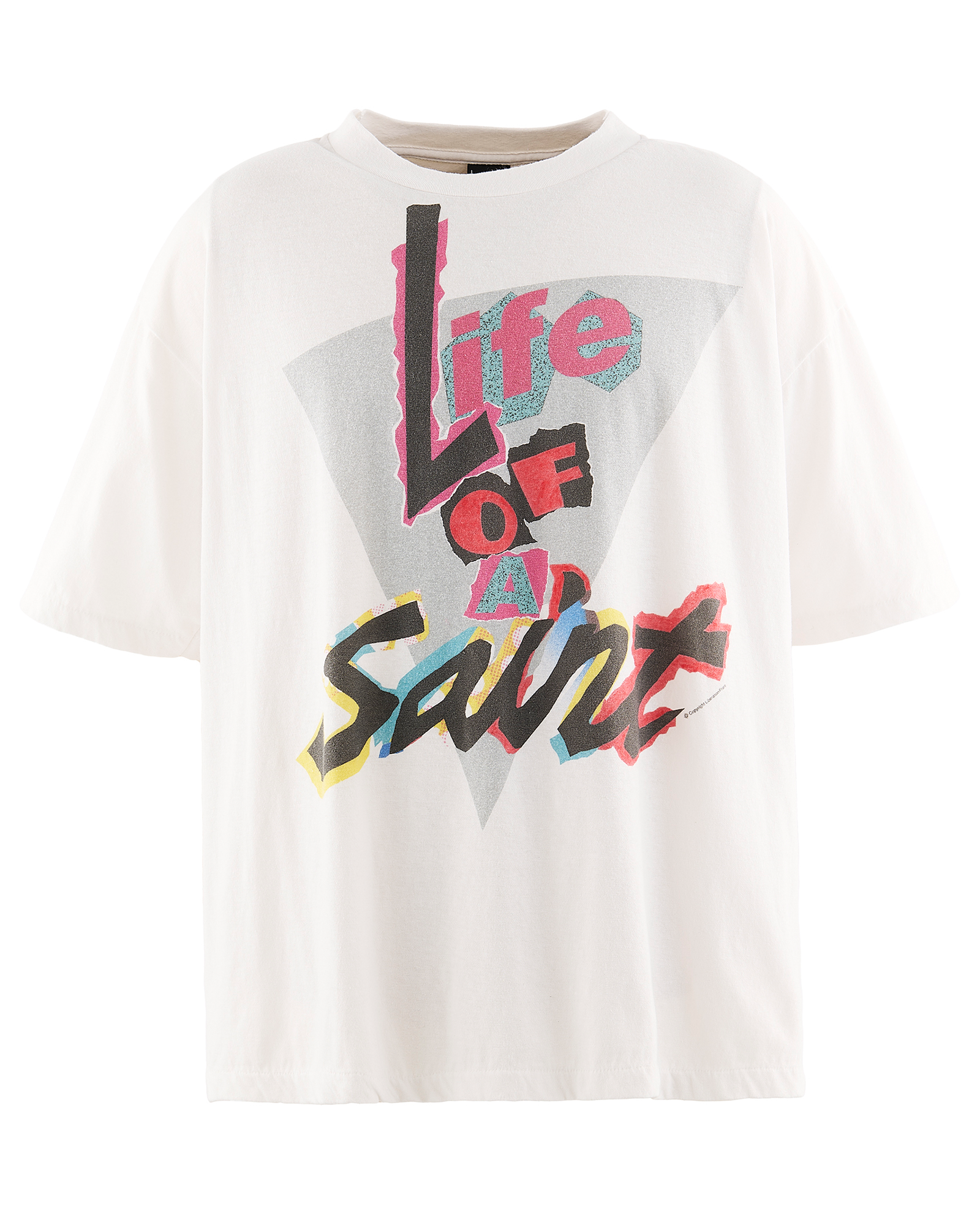 ©SAINT M××××××・セントマイケル - Tシャツ・カットソー SS T-SHIRT/LIFE OF A SAINT / WHITE