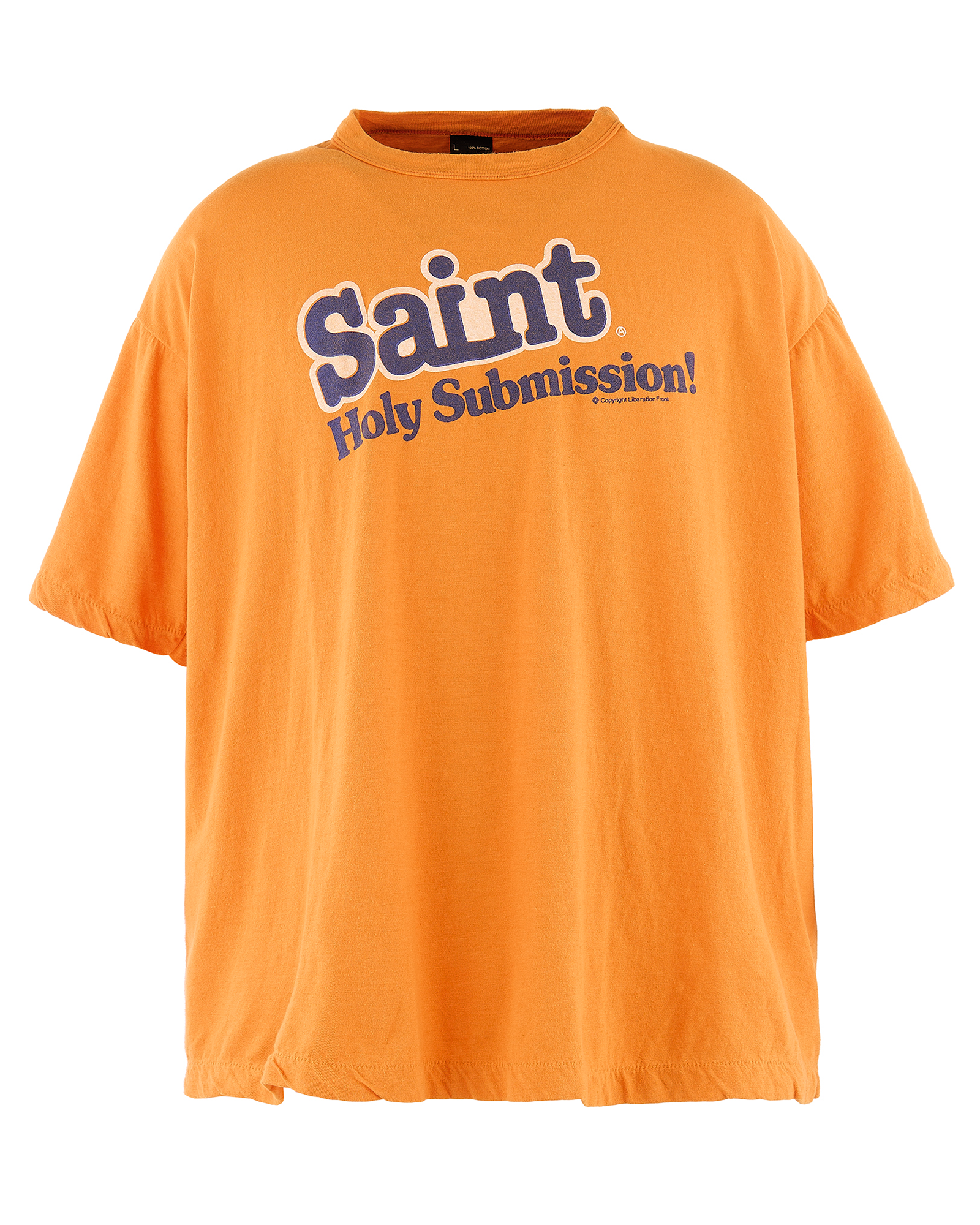 ©SAINT M××××××・セントマイケル - Tシャツ・カットソー SS T-SHIRT/HOLY SUBMISSION / ORANGE