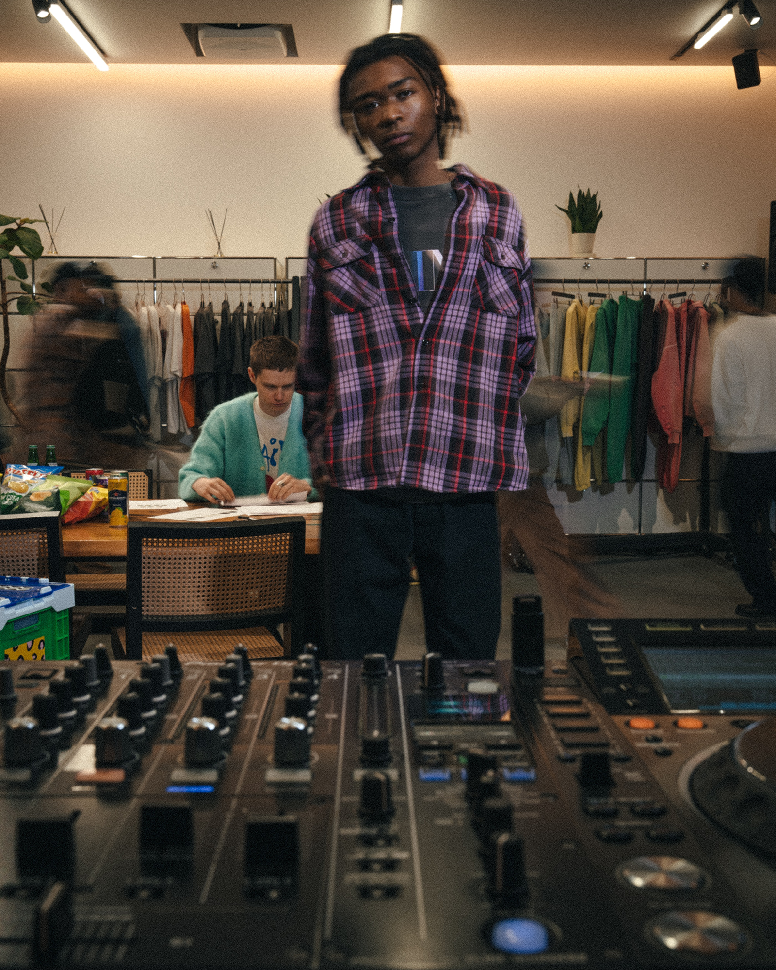 ©SAINT M××××××・セントマイケル - シャツ FLANNNEL SHIRT/CHECK / PURPLE