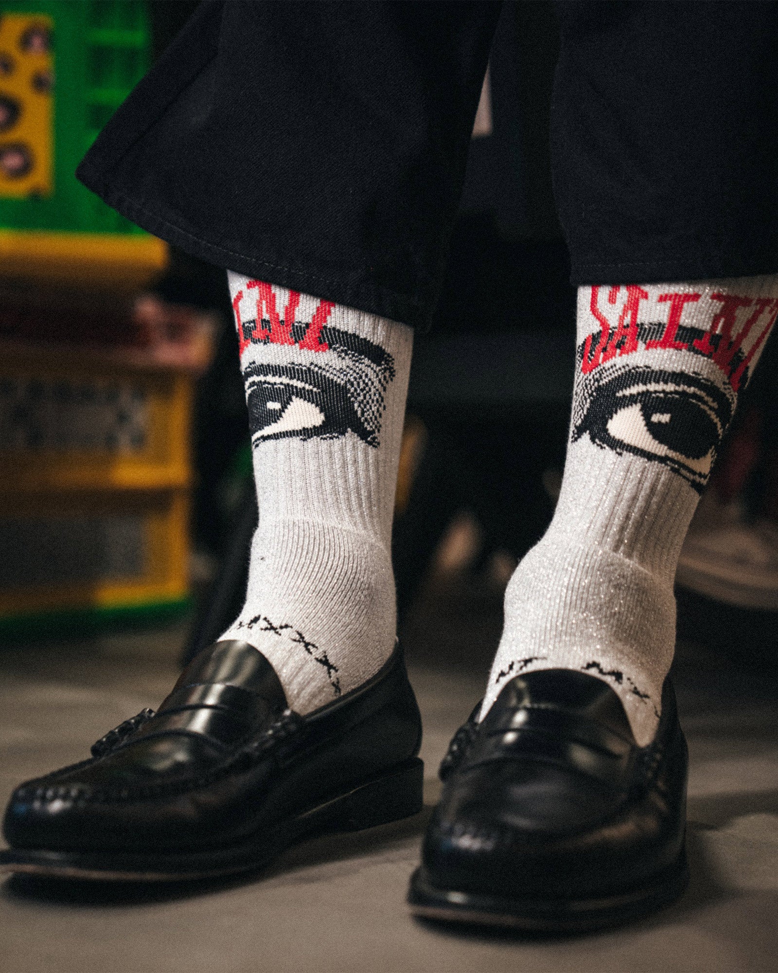 ©SAINT M××××××・セントマイケル - ソックス・レッグウェア SOCKS/EYE / GRAY