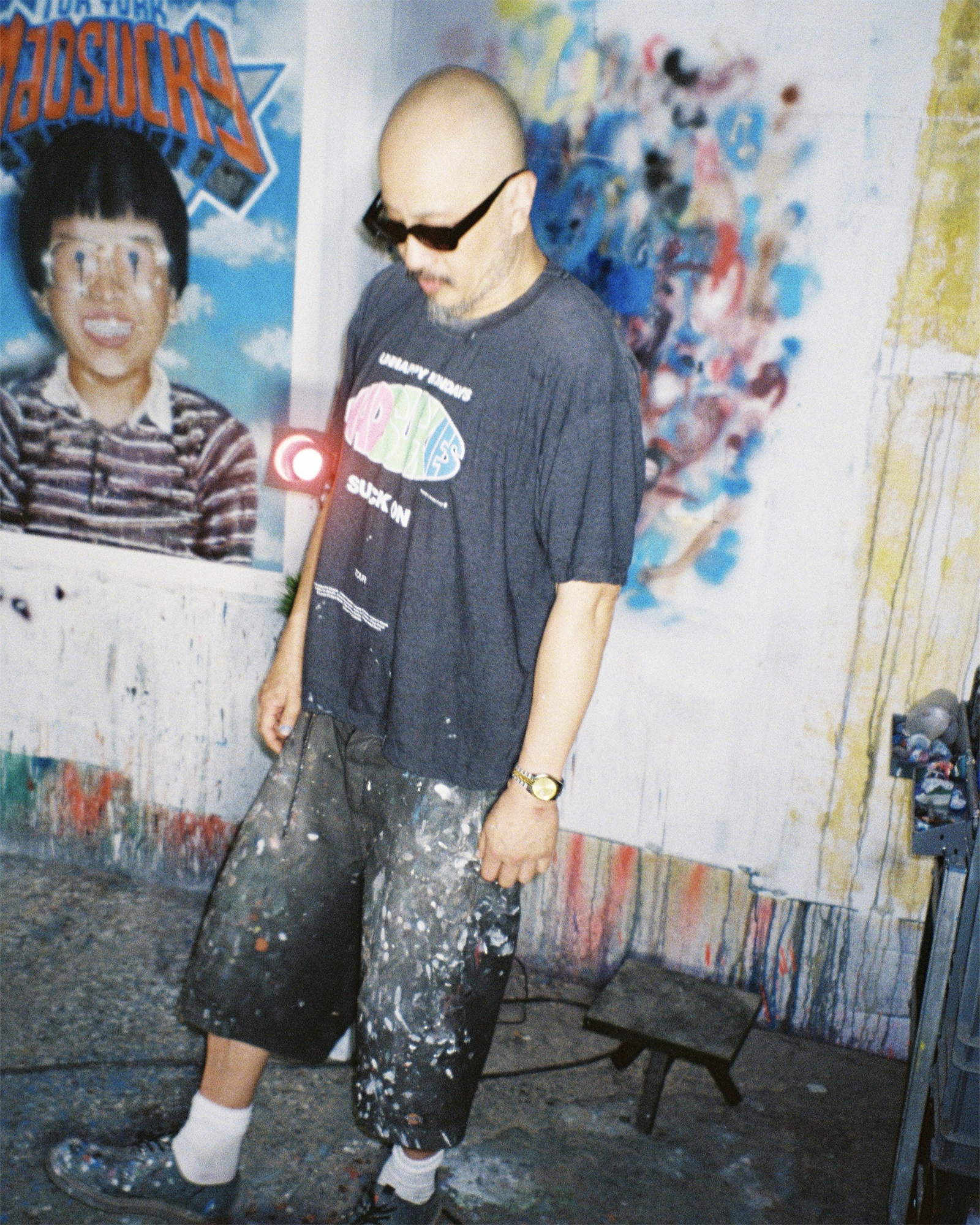 ©SAINT M××××××・セントマイケル - Tシャツ・カットソー MDS_SS T-SHIRT/SUCK ON / BLACK