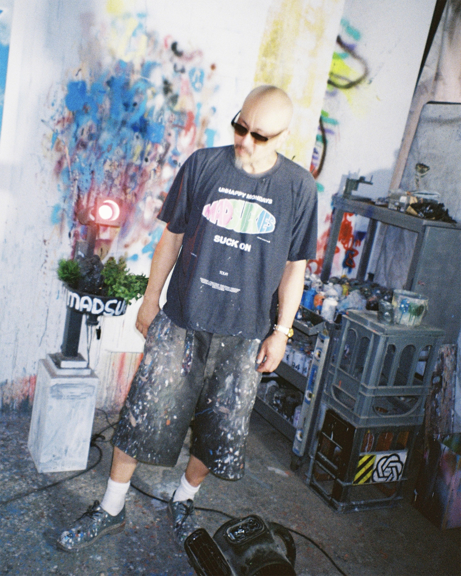 ©SAINT M××××××・セントマイケル - Tシャツ・カットソー MDS_SS T-SHIRT/SUCK ON / BLACK