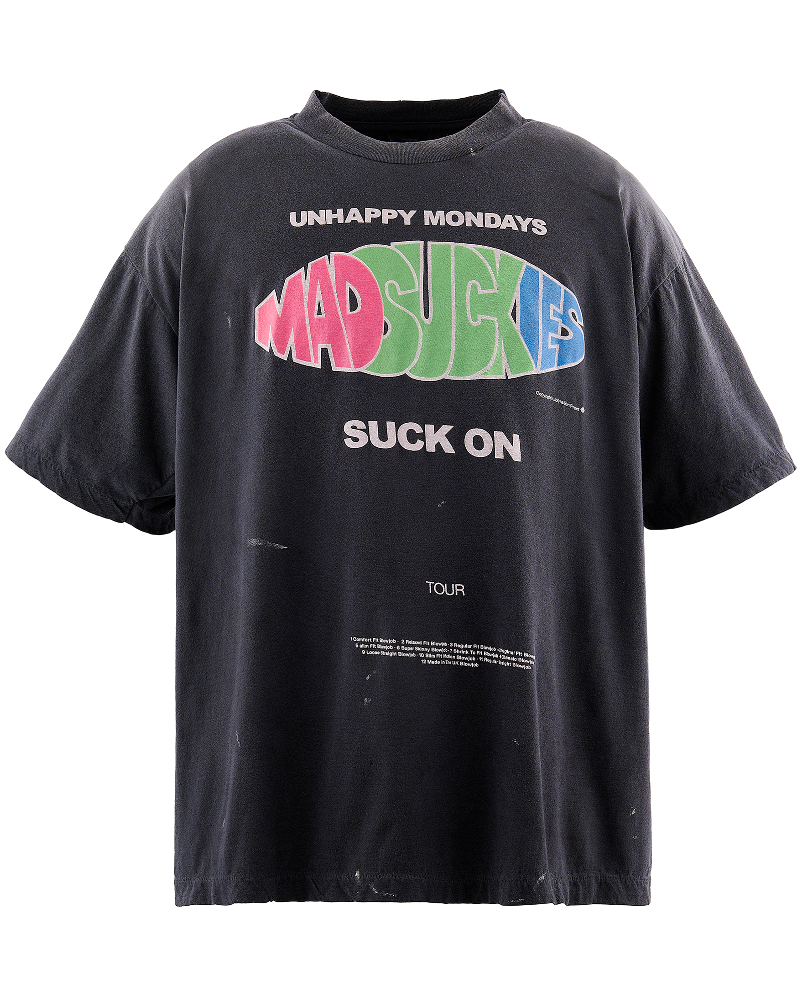 MDS_SS T-SHIRT/SUCK ON / BLACK