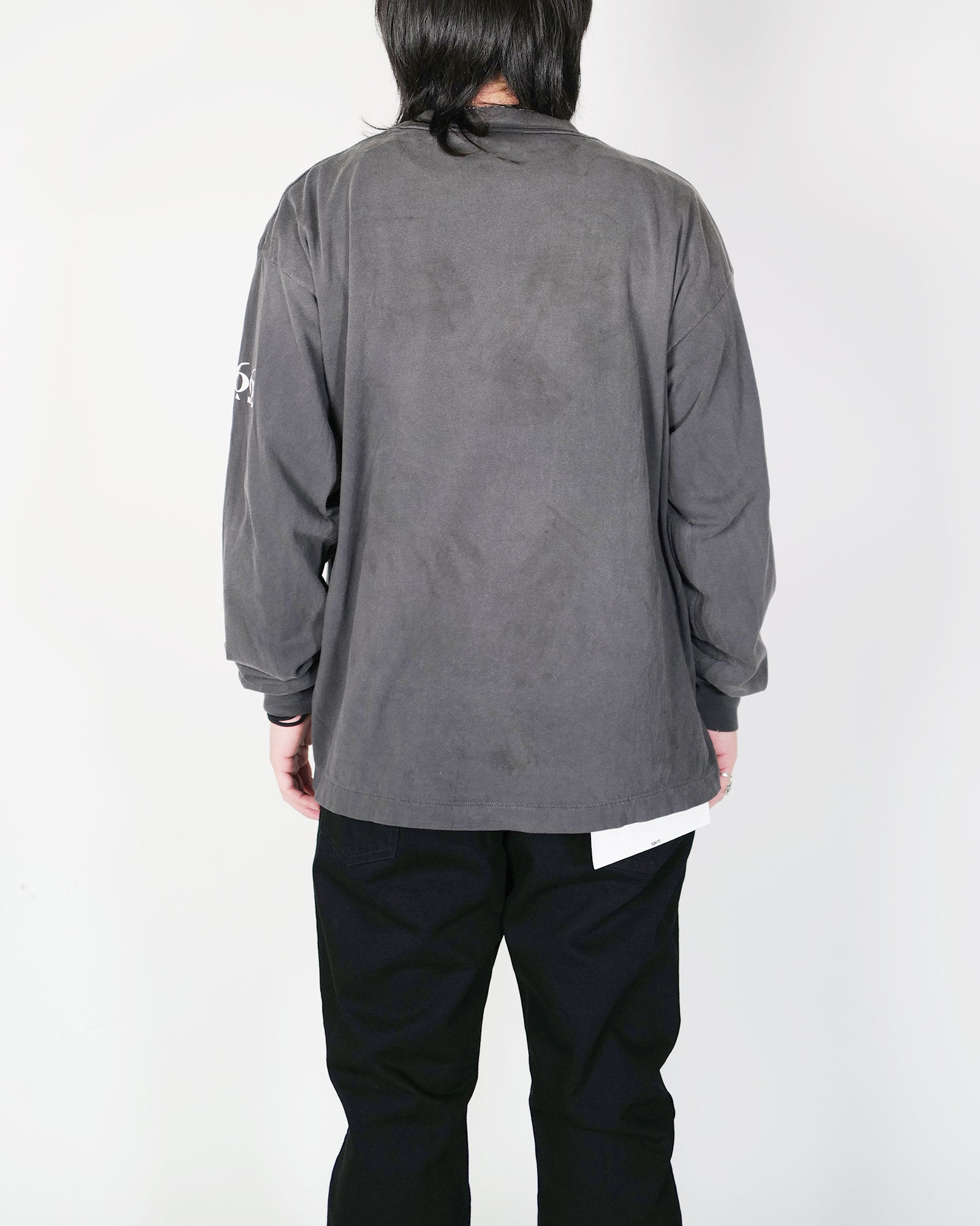 ©SAINT M××××××・圣迈克尔 -  LS T-SHIRT/SAINT 666 / BLACK