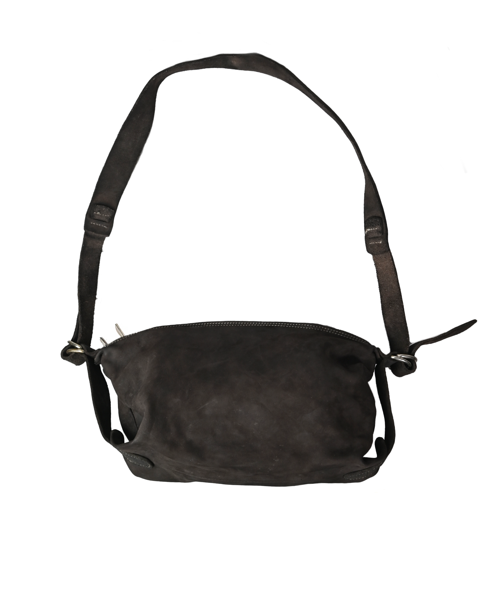 GUIDI・グイディ - ショルダーバッグ SMALL LEATHER CROSSBODY BAG / DARK BROWN