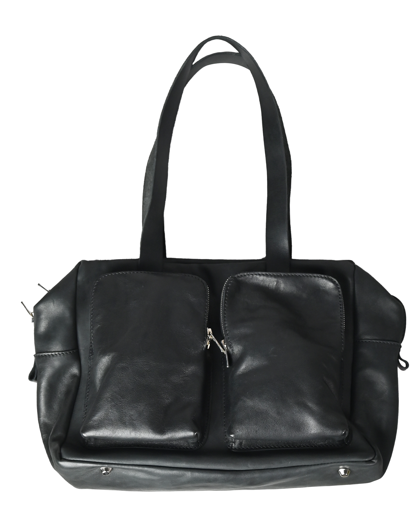 GUIDI・グイディ - ボストンバッグ SOFT HORSE FULL GRAIN BRIEFCASE / BLACK