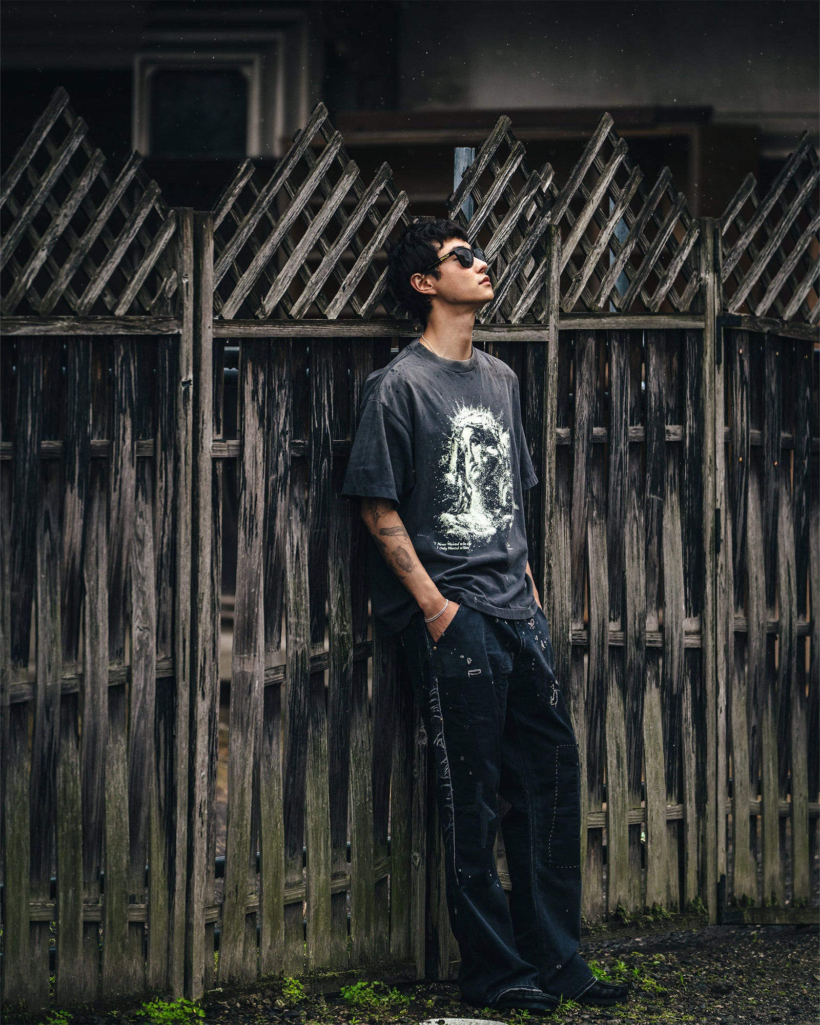 ©SAINT M××××××・セントマイケル - Tシャツ・カットソー SS TEE/MARIA / BLACK