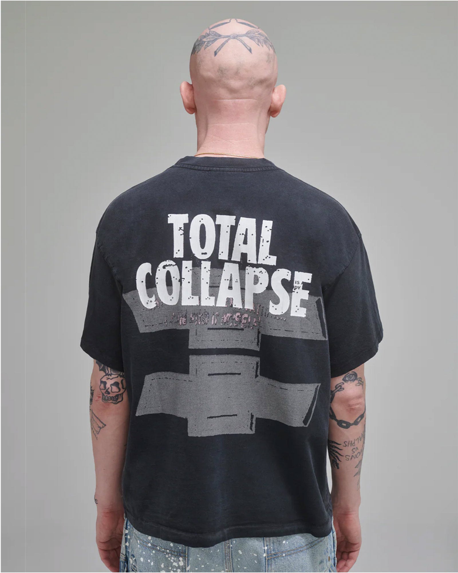 STUDIES・スタディーズ - Tシャツ・カットソー TOTAL COLLAPSE TEE / BLACK