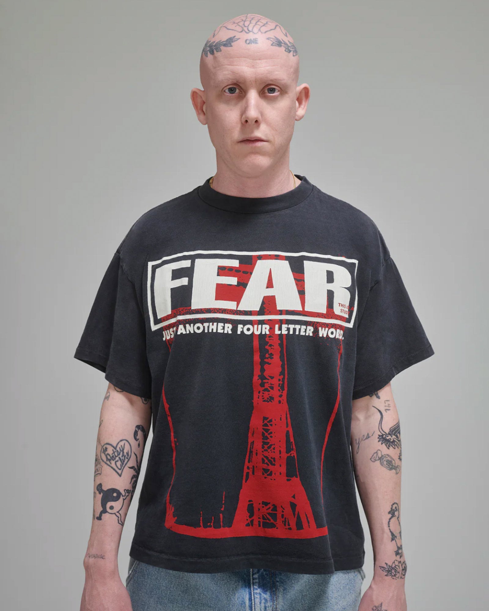 STUDIES・スタディーズ - Tシャツ・カットソー FEAR LAUGHTER TEE / BLACK
