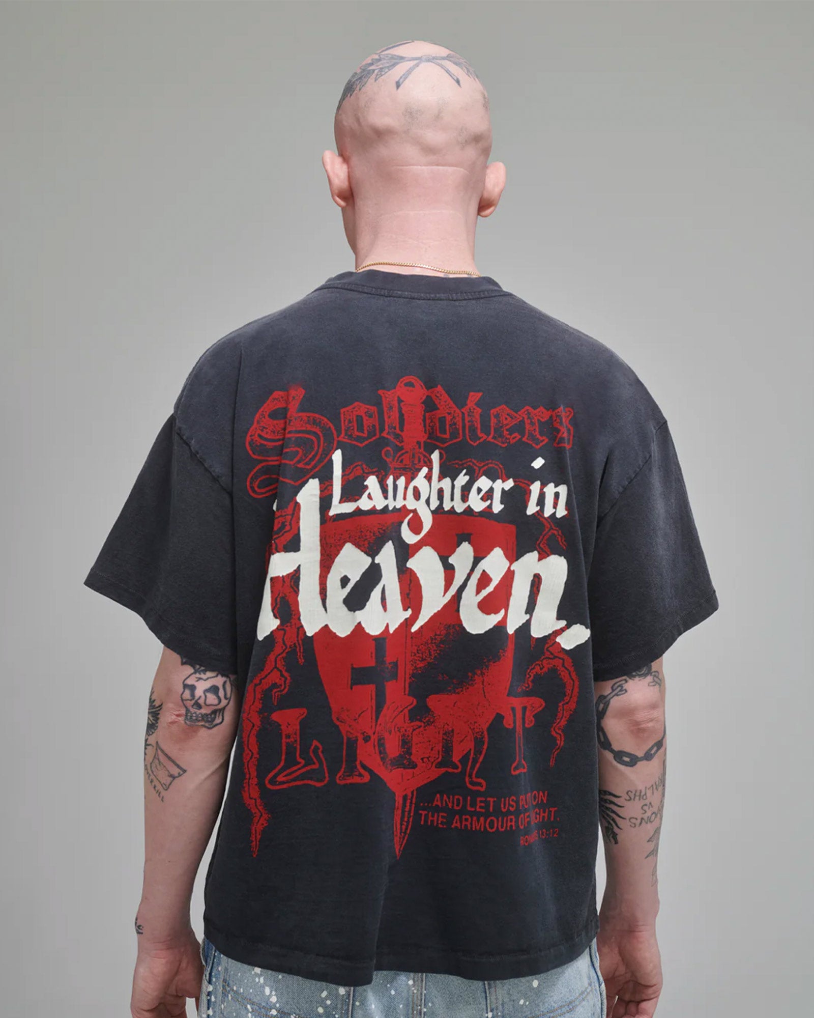 STUDIES・スタディーズ - Tシャツ・カットソー FEAR LAUGHTER TEE / BLACK