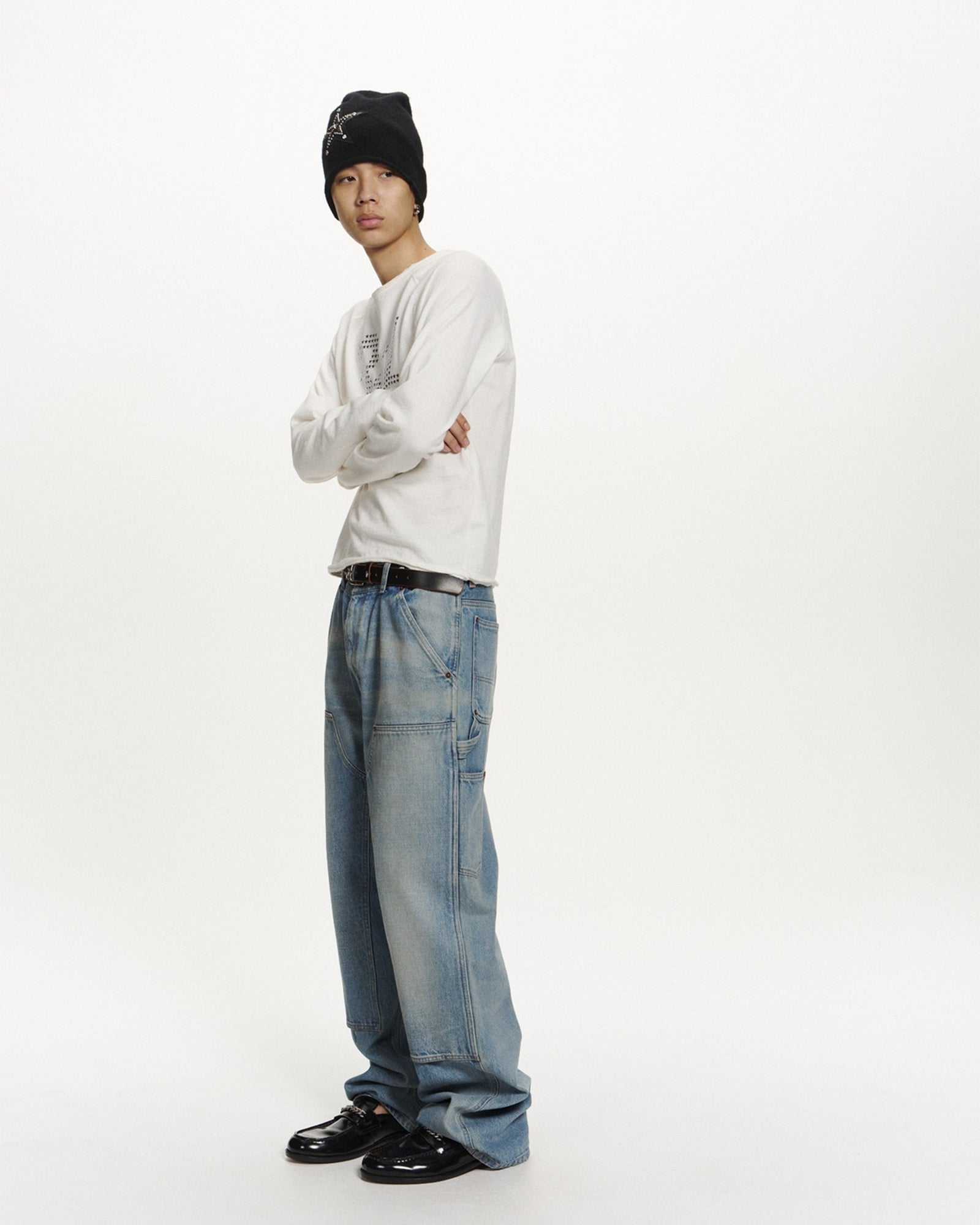 AMBUSH・アンブッシュ - L/S Tシャツ STAR 34 FITTED L/S T-SHIRT / WHITE