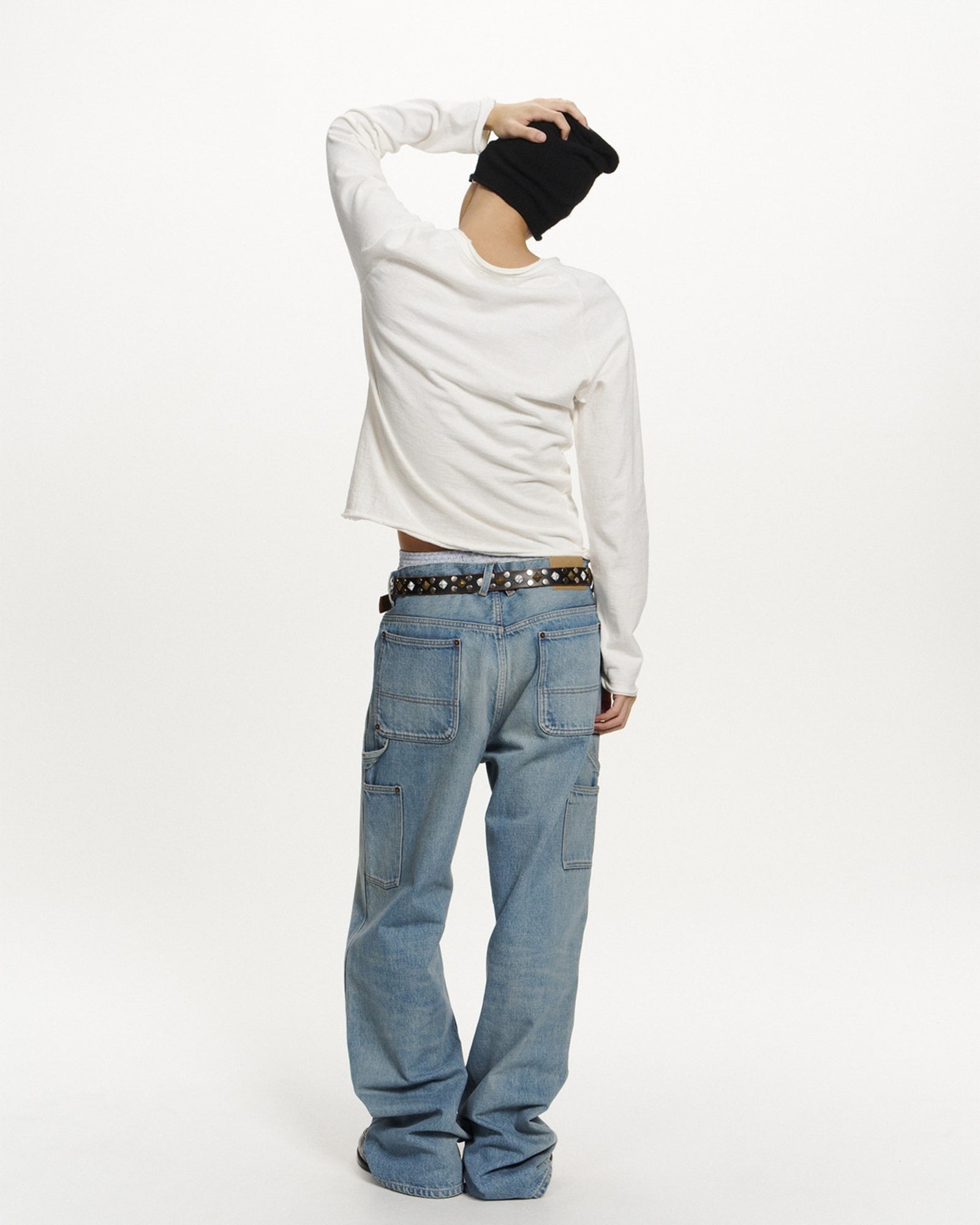 AMBUSH・アンブッシュ - L/S Tシャツ STAR 34 FITTED L/S T-SHIRT / WHITE