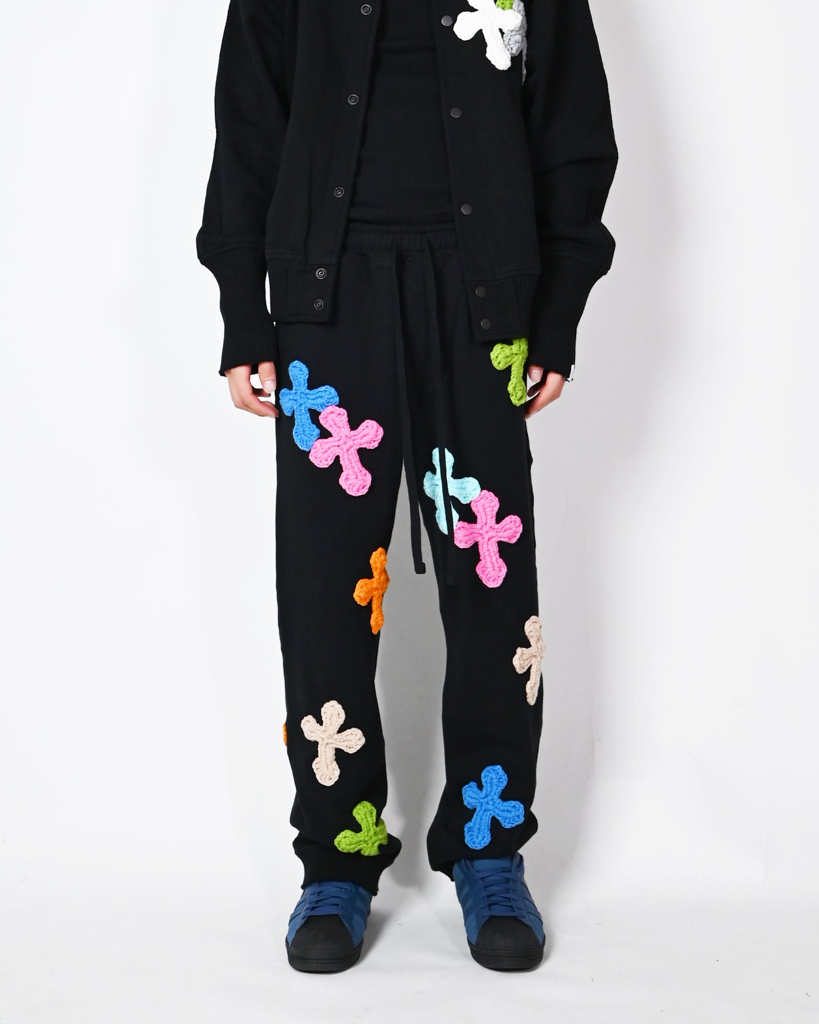 Perfectribs・パーフェクトリブズ - スウェットパンツ STRAIGHT WIDE PANTS-1 / BLACK
