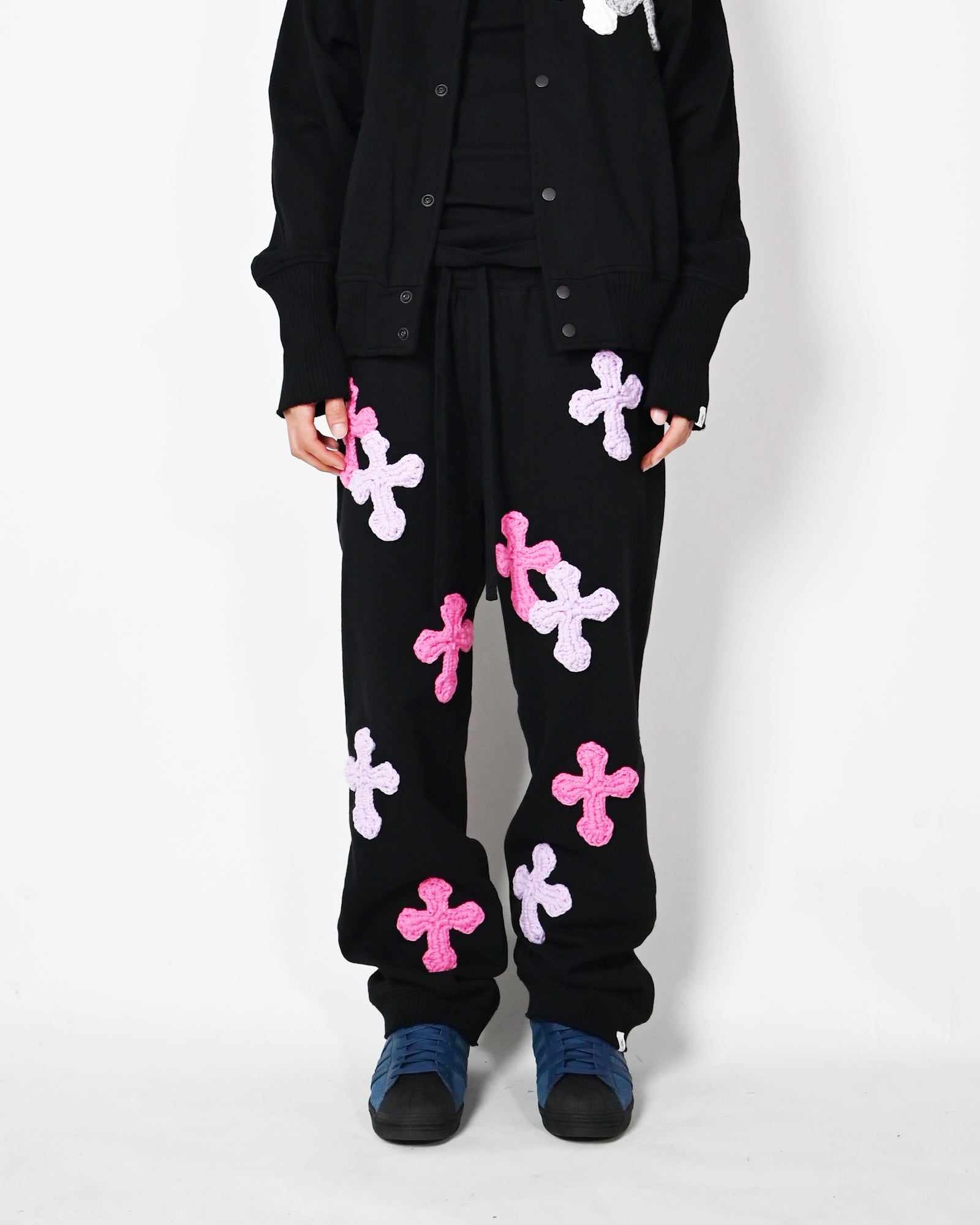 Perfectribs・パーフェクトリブズ - スウェットパンツ STRAIGHT WIDE PANTS-2 / BLACK