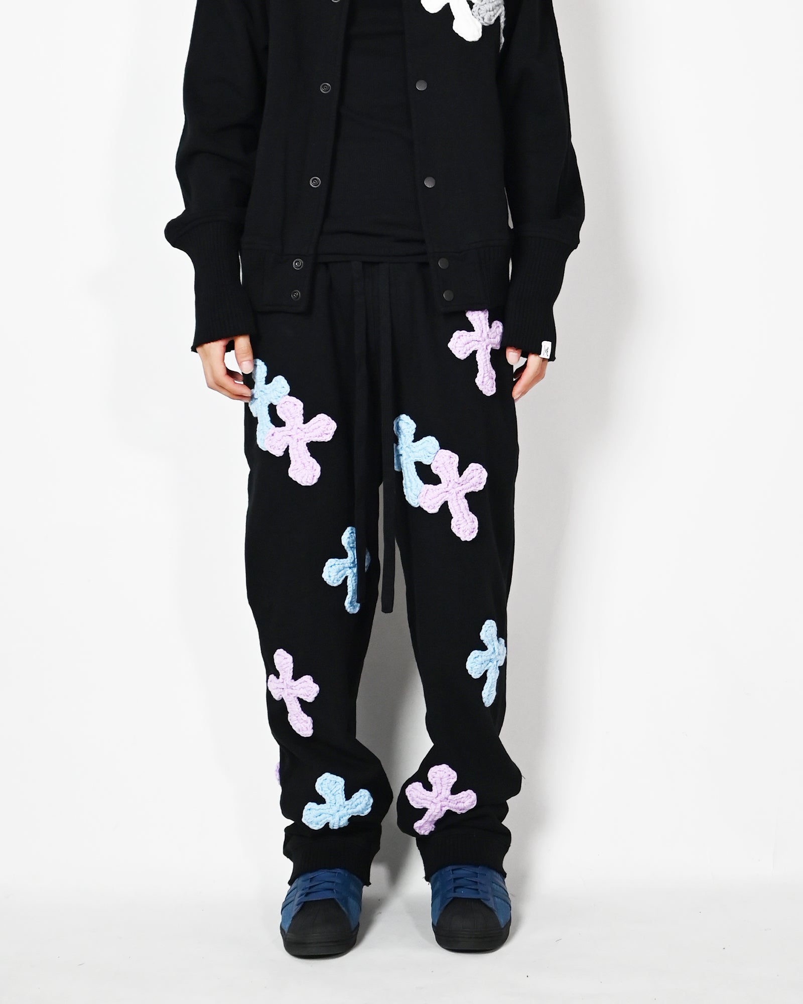 Perfectribs・パーフェクトリブズ - スウェットパンツ STRAIGHT WIDE PANTS-3 / BLACK
