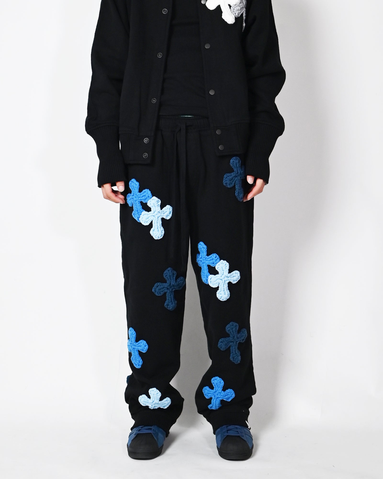 Perfectribs・パーフェクトリブズ - スウェットパンツ STRAIGHT WIDE PANTS-4 / BLACK