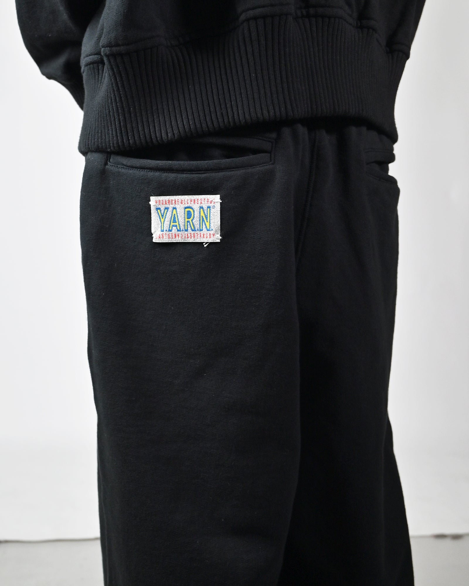 Perfectribs・パーフェクトリブズ - スウェットパンツ STRAIGHT WIDE PANTS-5 / BLACK