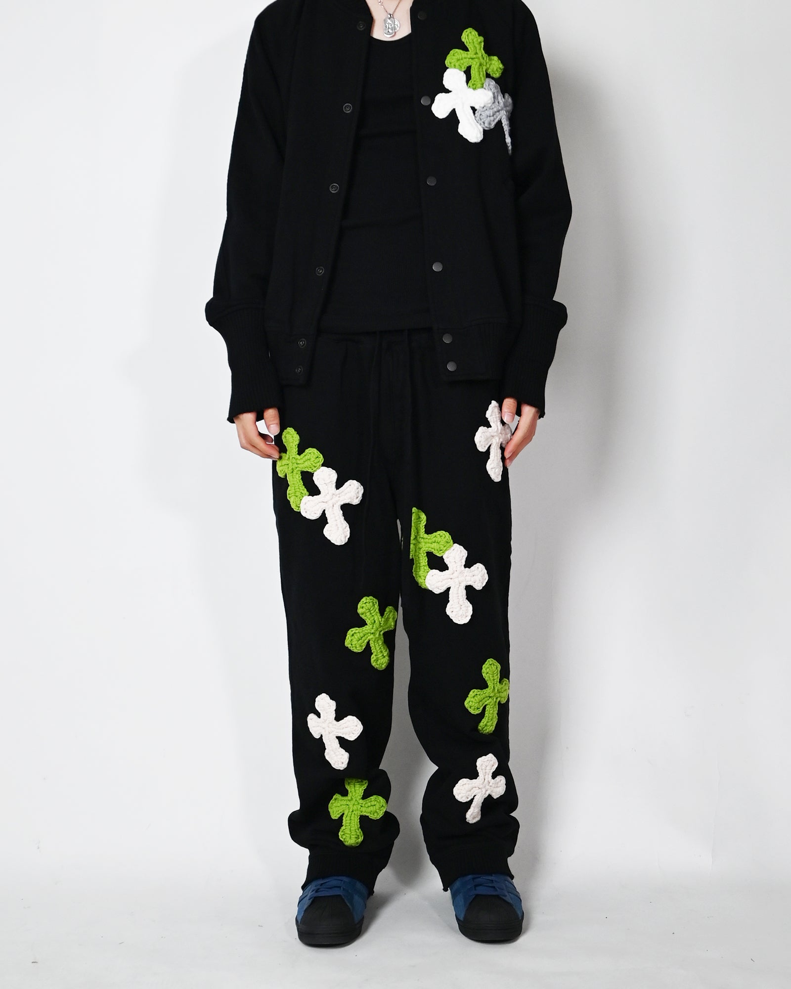 Perfectribs・パーフェクトリブズ - スウェットパンツ STRAIGHT WIDE PANTS-6 / BLACK