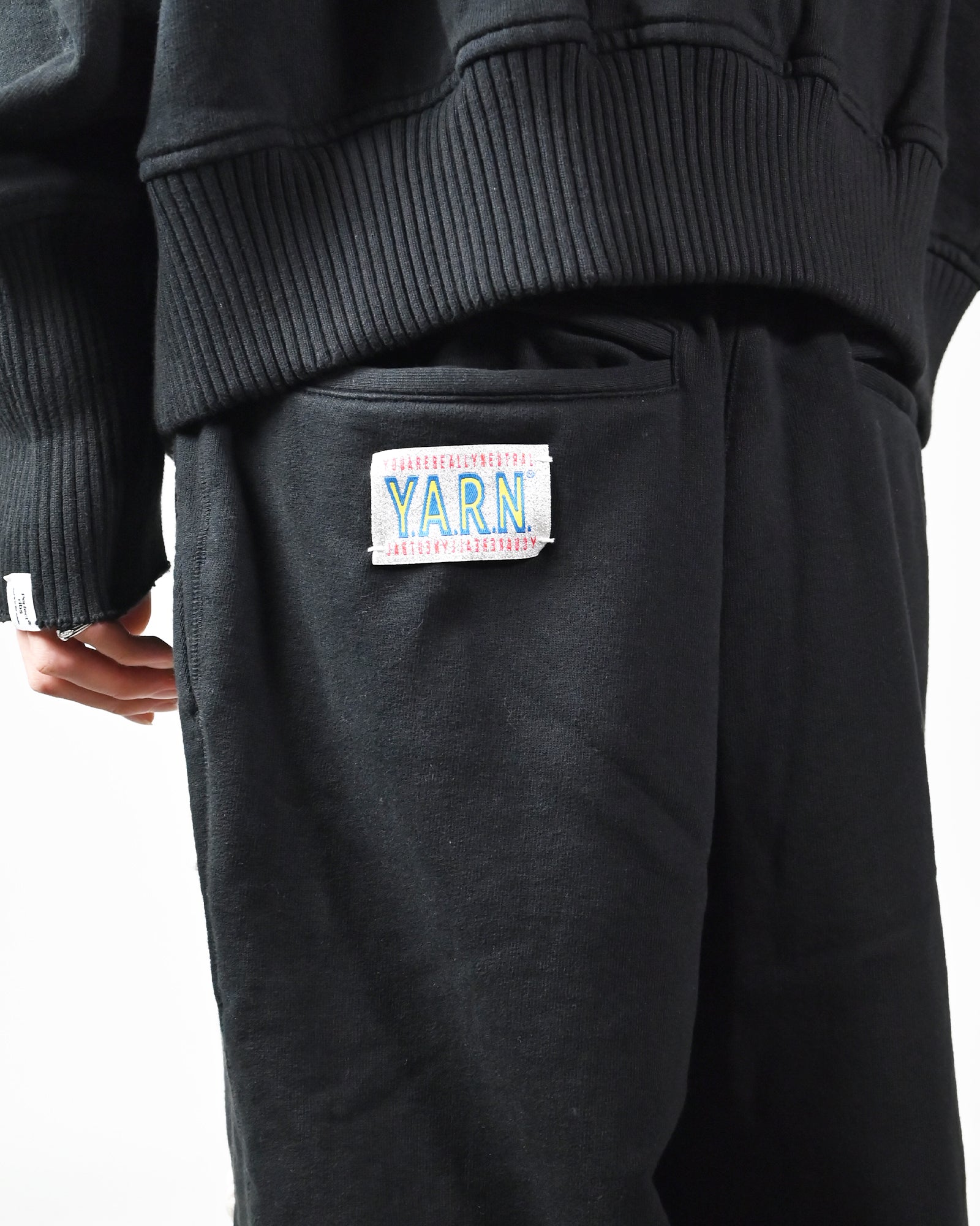 Perfectribs・パーフェクトリブズ - スウェットパンツ STRAIGHT WIDE PANTS-6 / BLACK