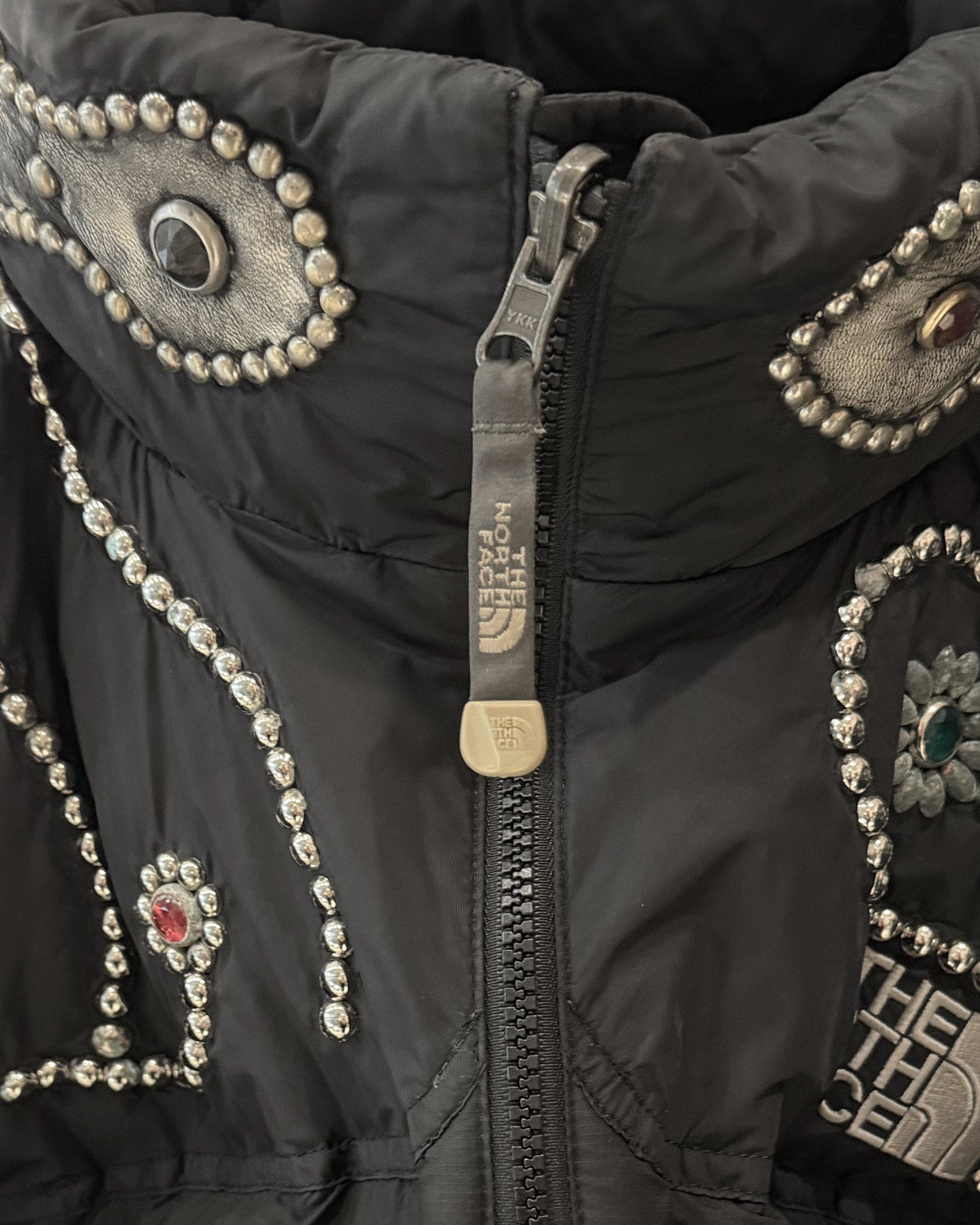 PROLETA RE ART・プロレタ リ アート - ダウンジャケット STUDS CUSTOMIZED VINTAGE DOWN JACKET(XXL) / MULTI
