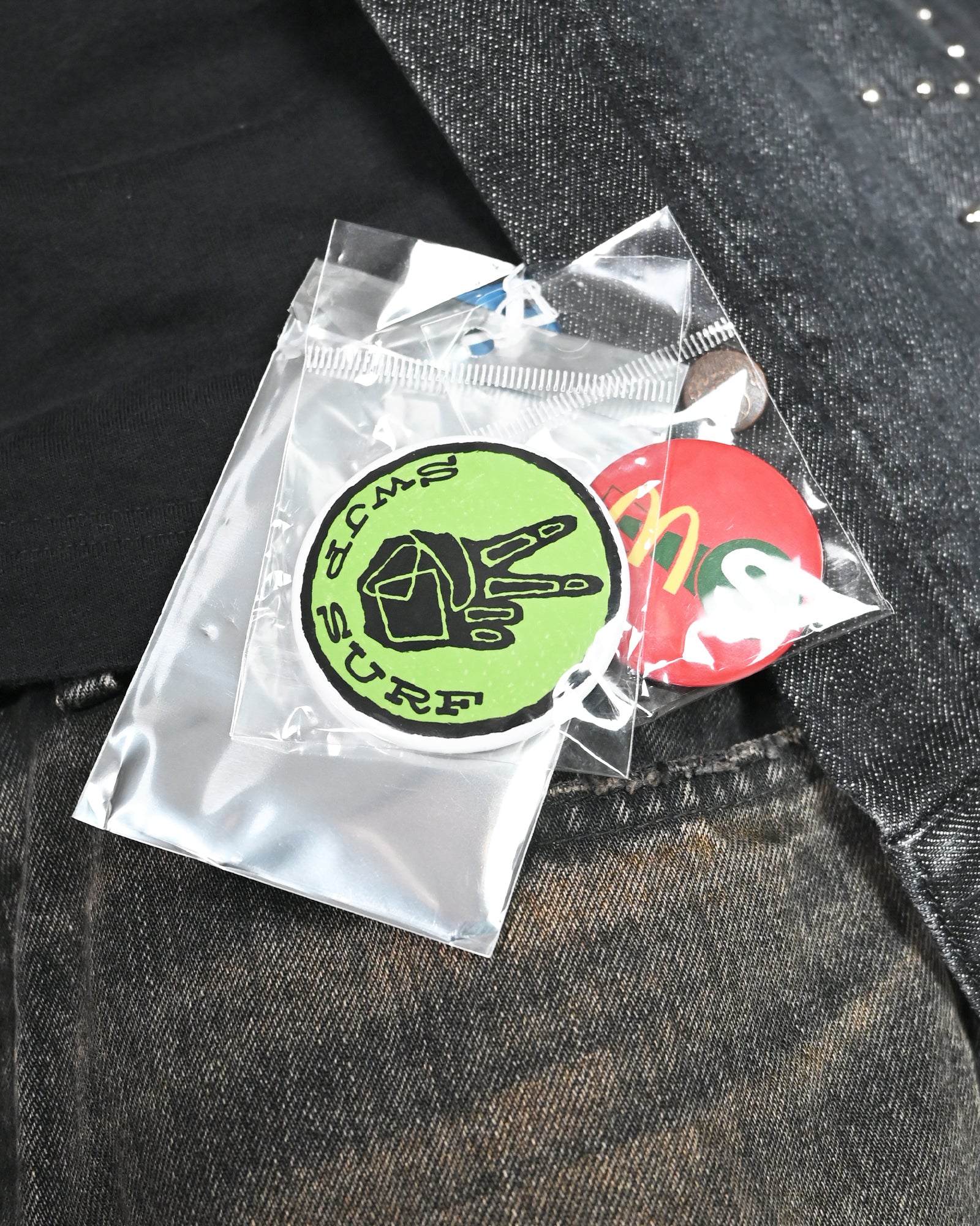 SWJP・エスダブリュージェーピー - デニムジャケット STUDS WORK JACKET / GREY