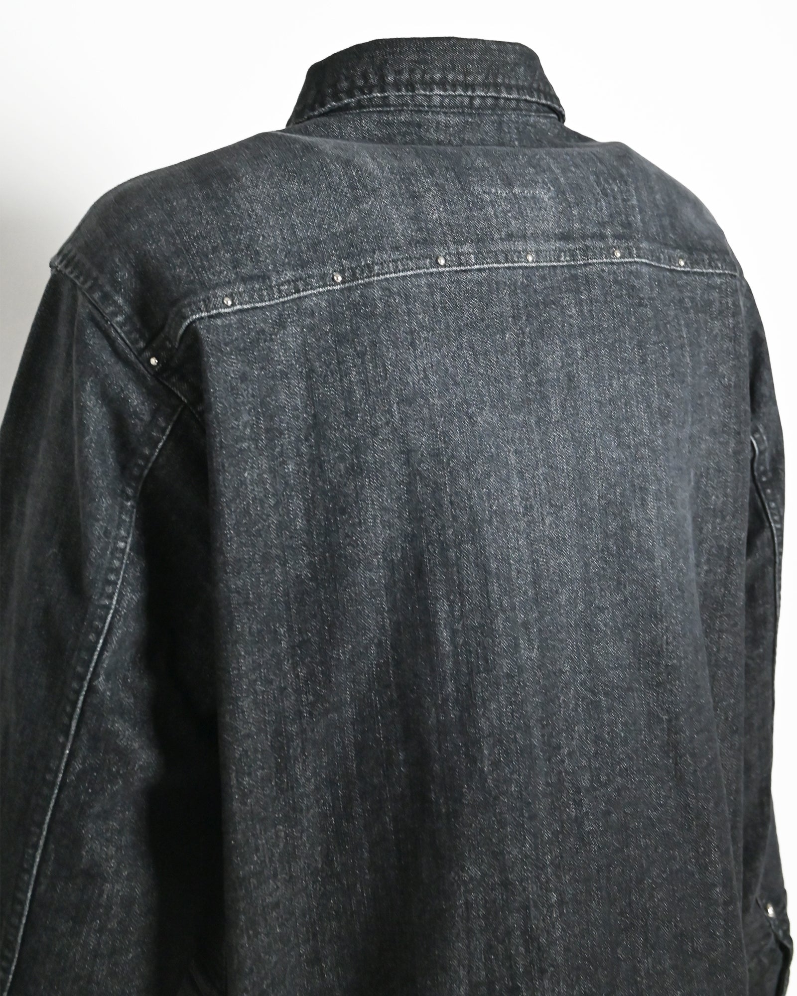 SWJP・エスダブリュージェーピー - デニムジャケット STUDS WORK JACKET / GREY