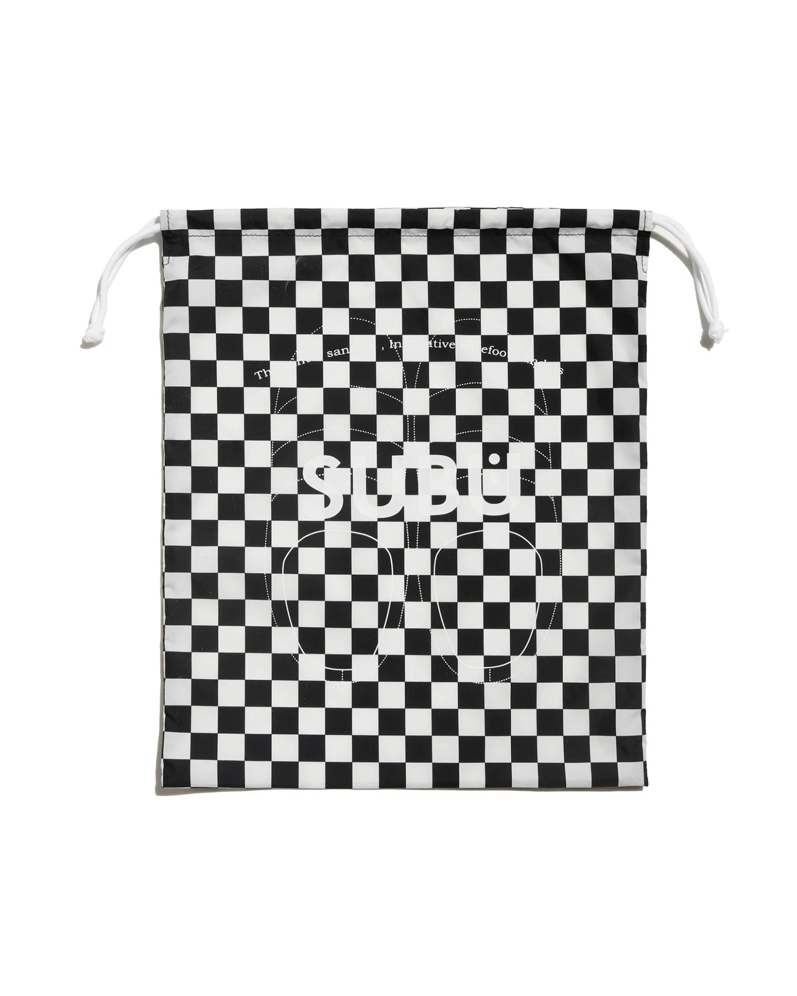 SUBU・スブ - サンダル SUBU ORIGINALS F-LINE CHECKER / BLACK / WHITE