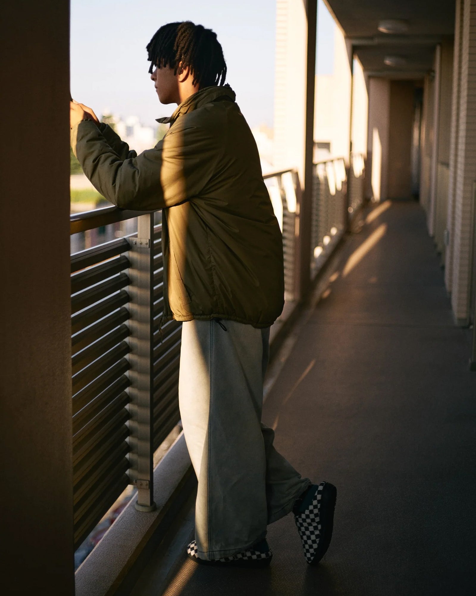 SUBU・スブ - サンダル SUBU ORIGINALS F-LINE CHECKER / BLACK / WHITE