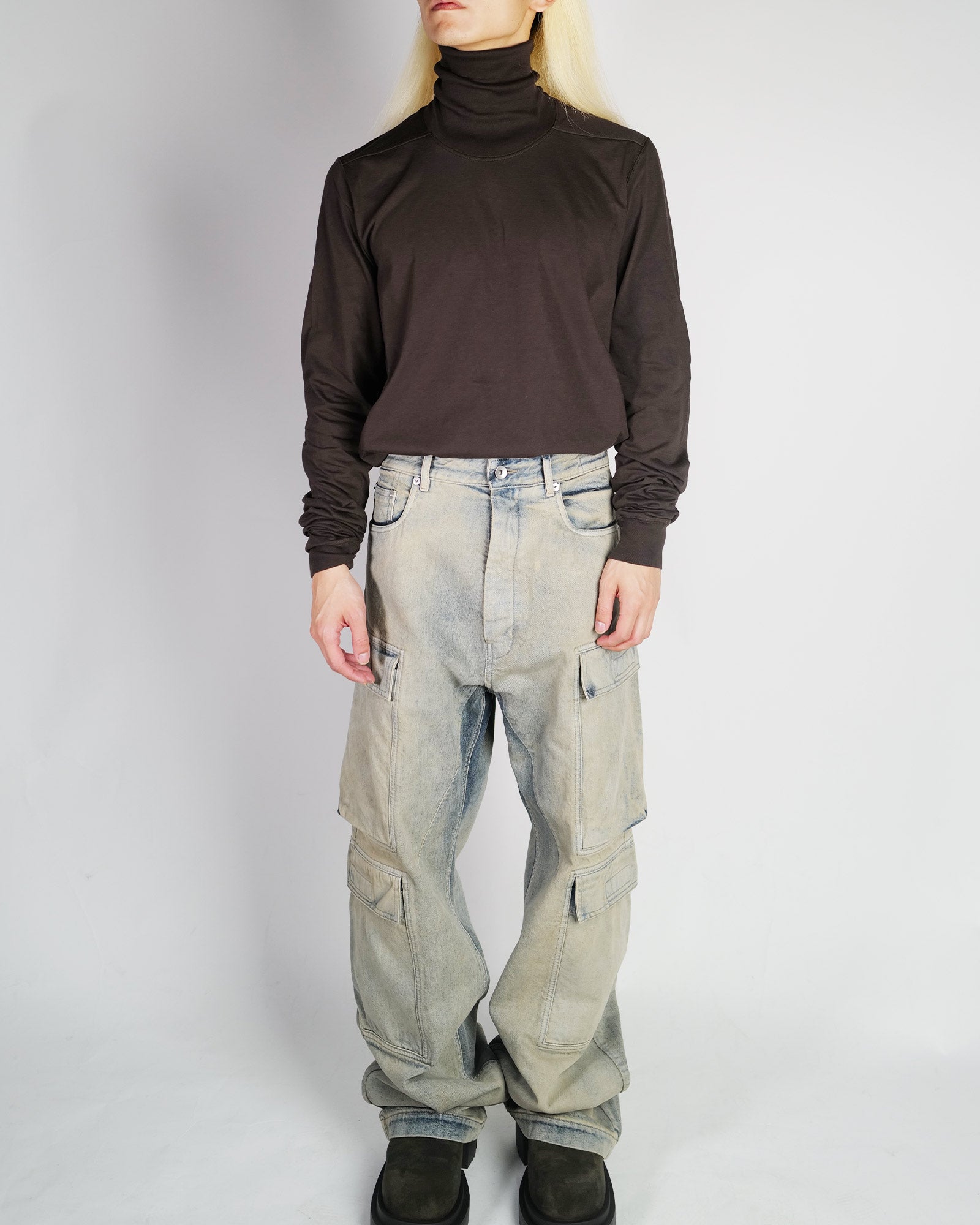 RICK OWENS・リック オウエンス - L/S Tシャツ SURF T / DARKDUST