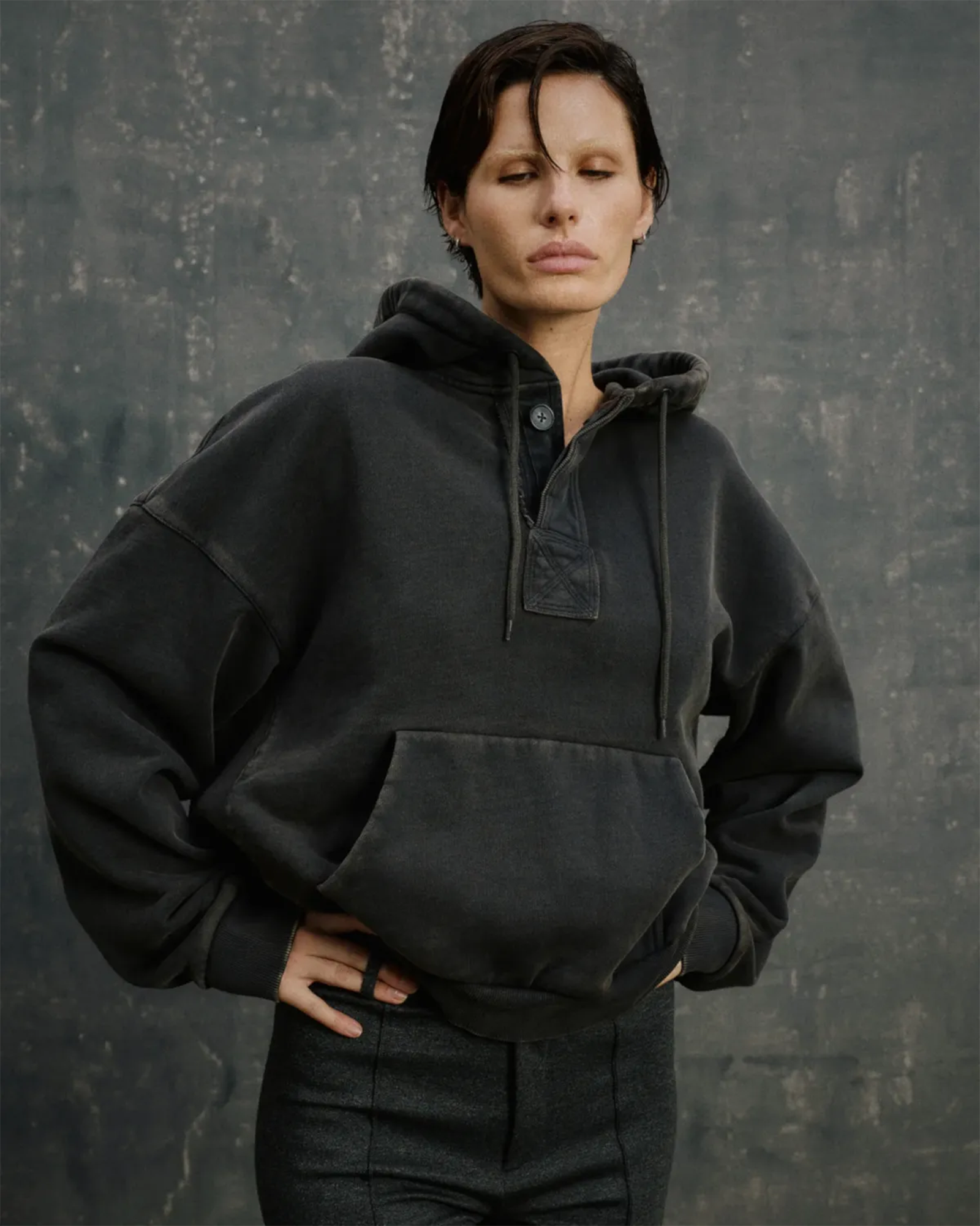 Entire studios・エンタイアスタジオ - パーカー・フーディ SURGE HOOD / WASHED BLACK