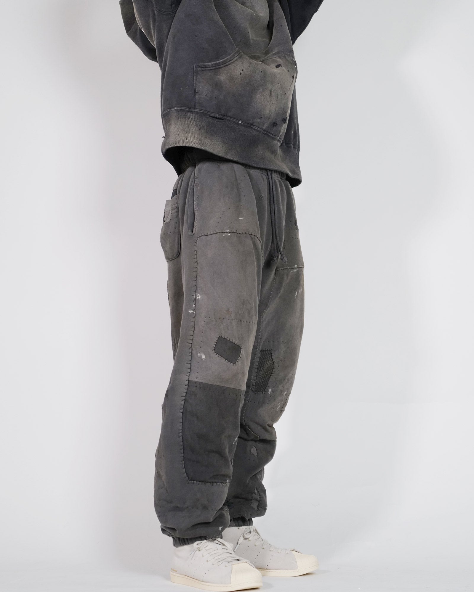 ©SAINT M××××××・セントマイケル - スウェットパンツ SWEAT PANTS/DOUBLE FACE / BLACK