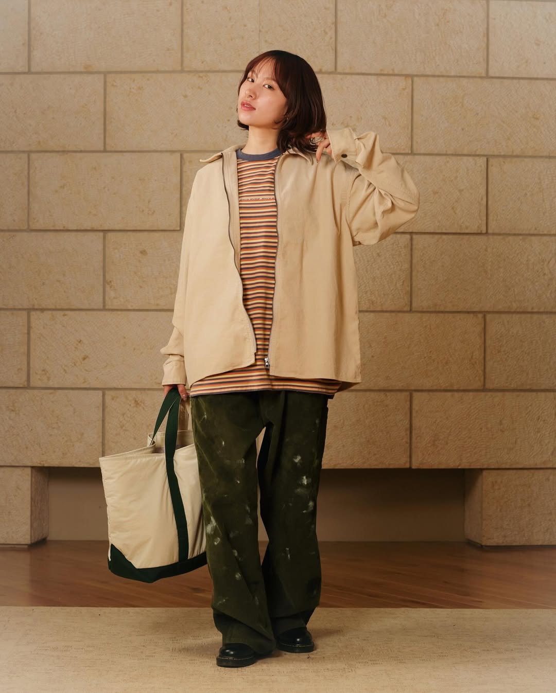 SWJP・エスダブリュージェーピー - その他パンツ CORDUROY CARPENTER PANTS / OLIVE