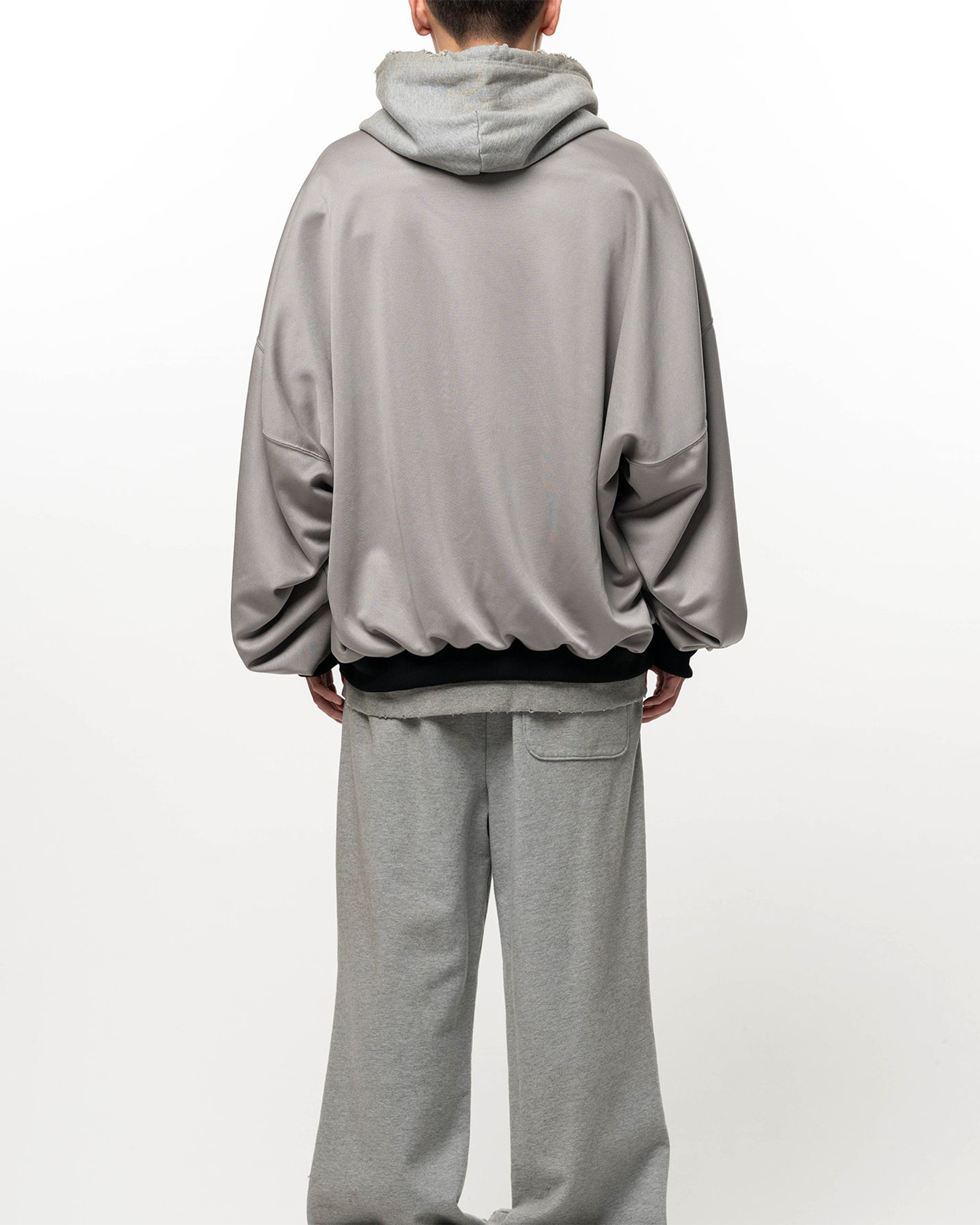 MIHARA YASUHIRO・ミハラヤスヒロ - ジャケット TRACK JACKET LAYERED SWEAT PARKA / GRAY