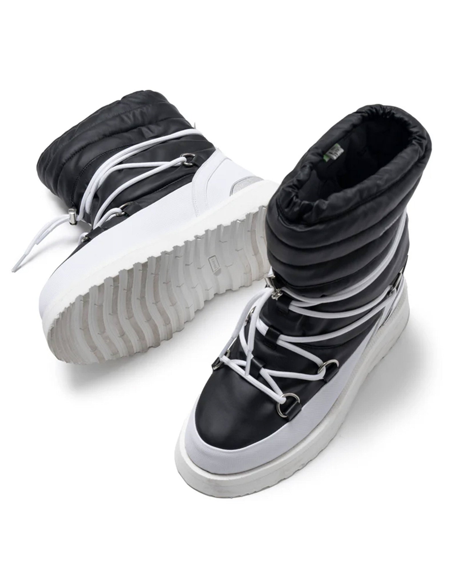 FUMITO GANRYU・フミト ガンリュウ - ブーツ SUICOKE PADDED BOOTS / BLACKxWHITE